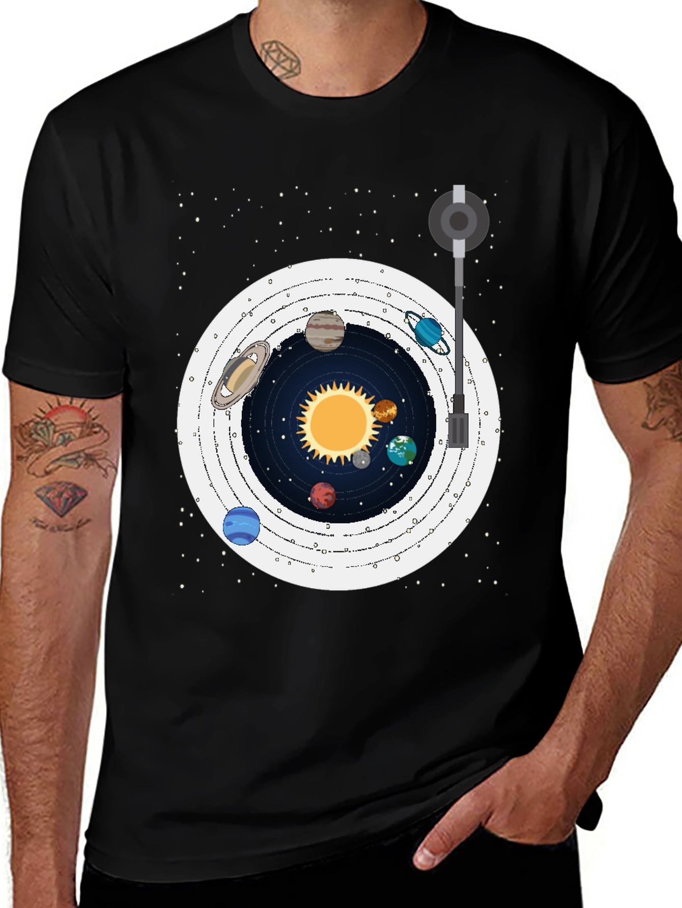 Variant 20 of Planetary Turntable T-Shirt
