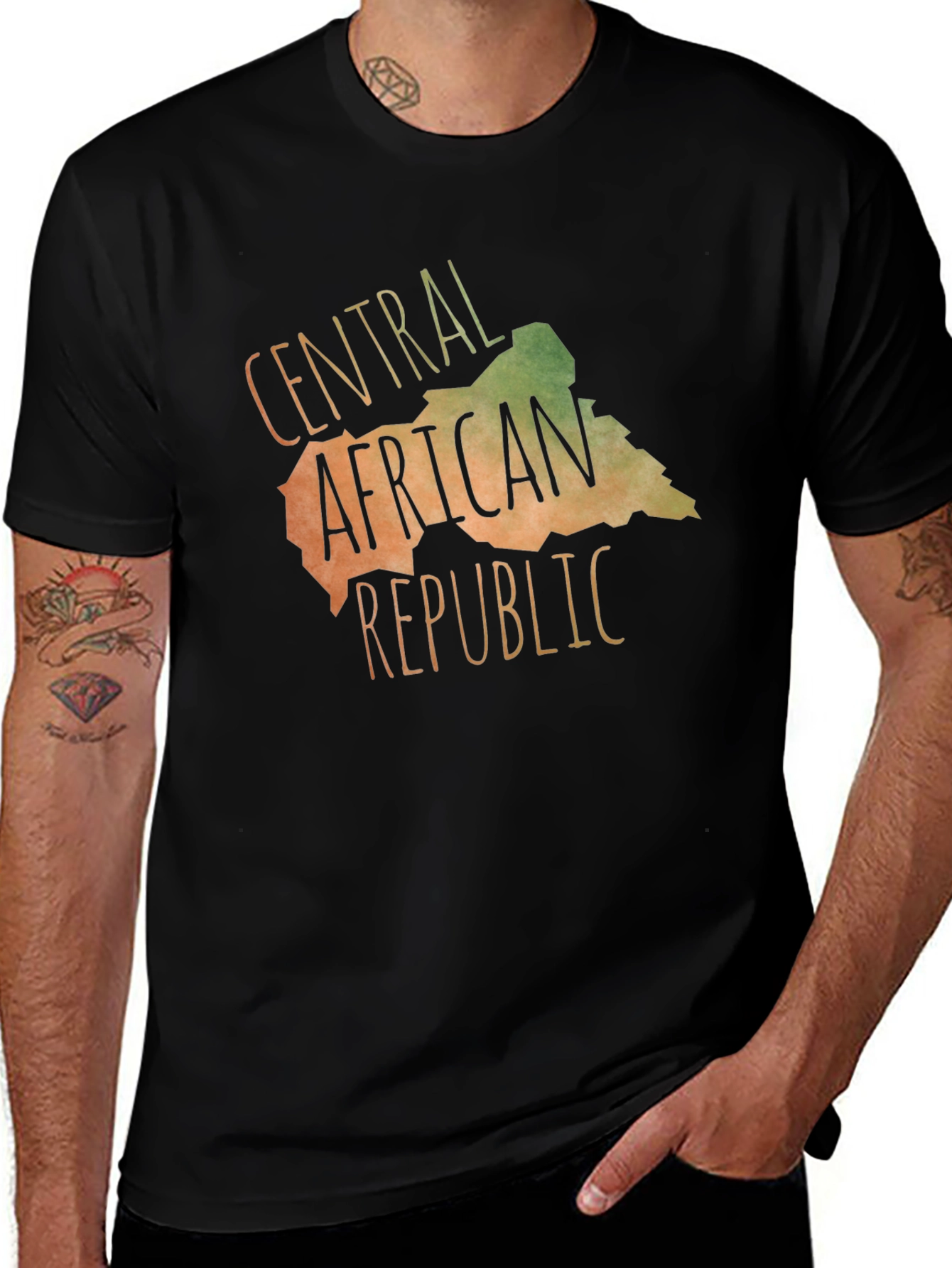 Central African Republic Map T-Shirt