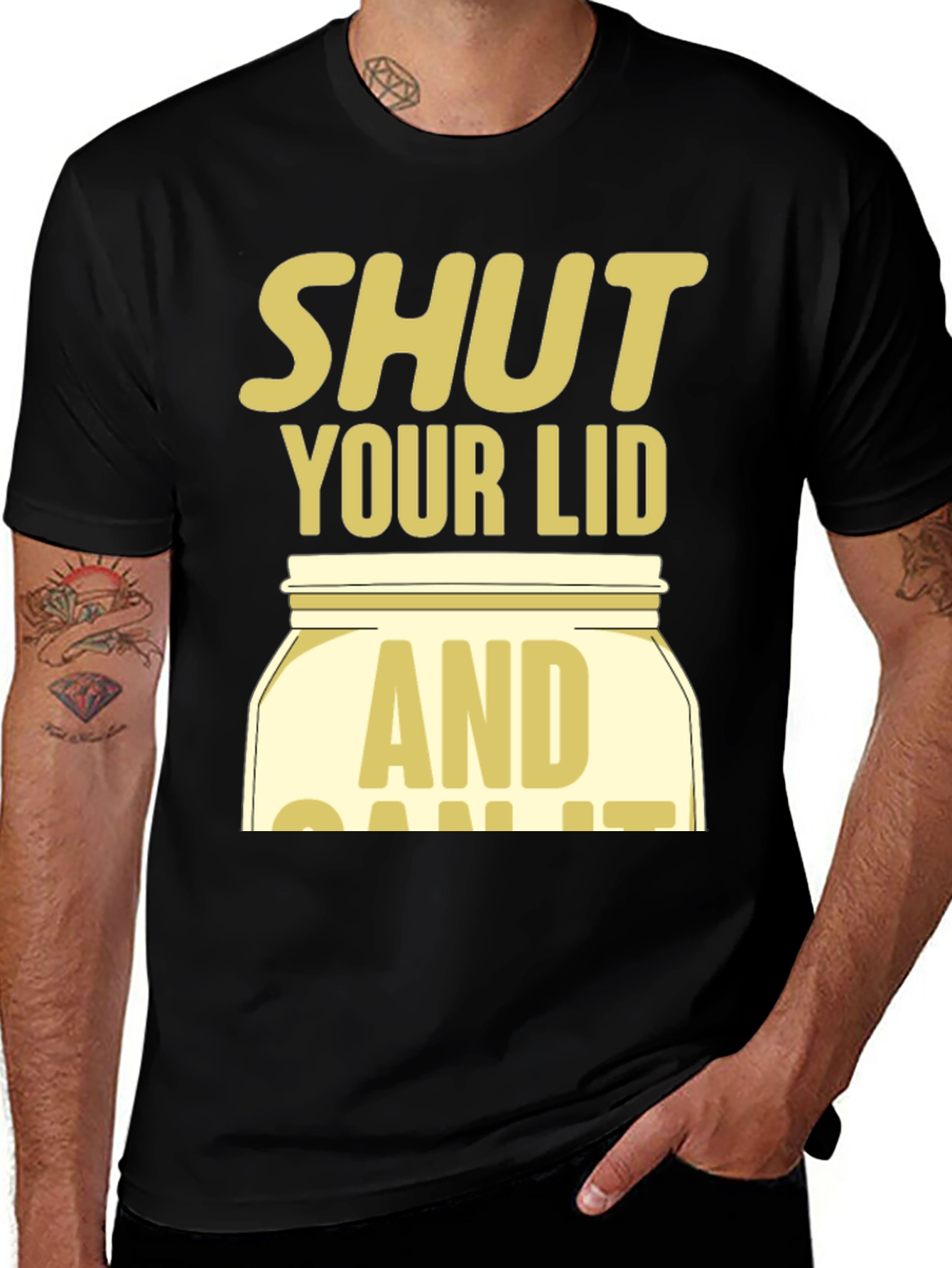 Variant 30 of Shut Your Lid And Can It T-Shirt