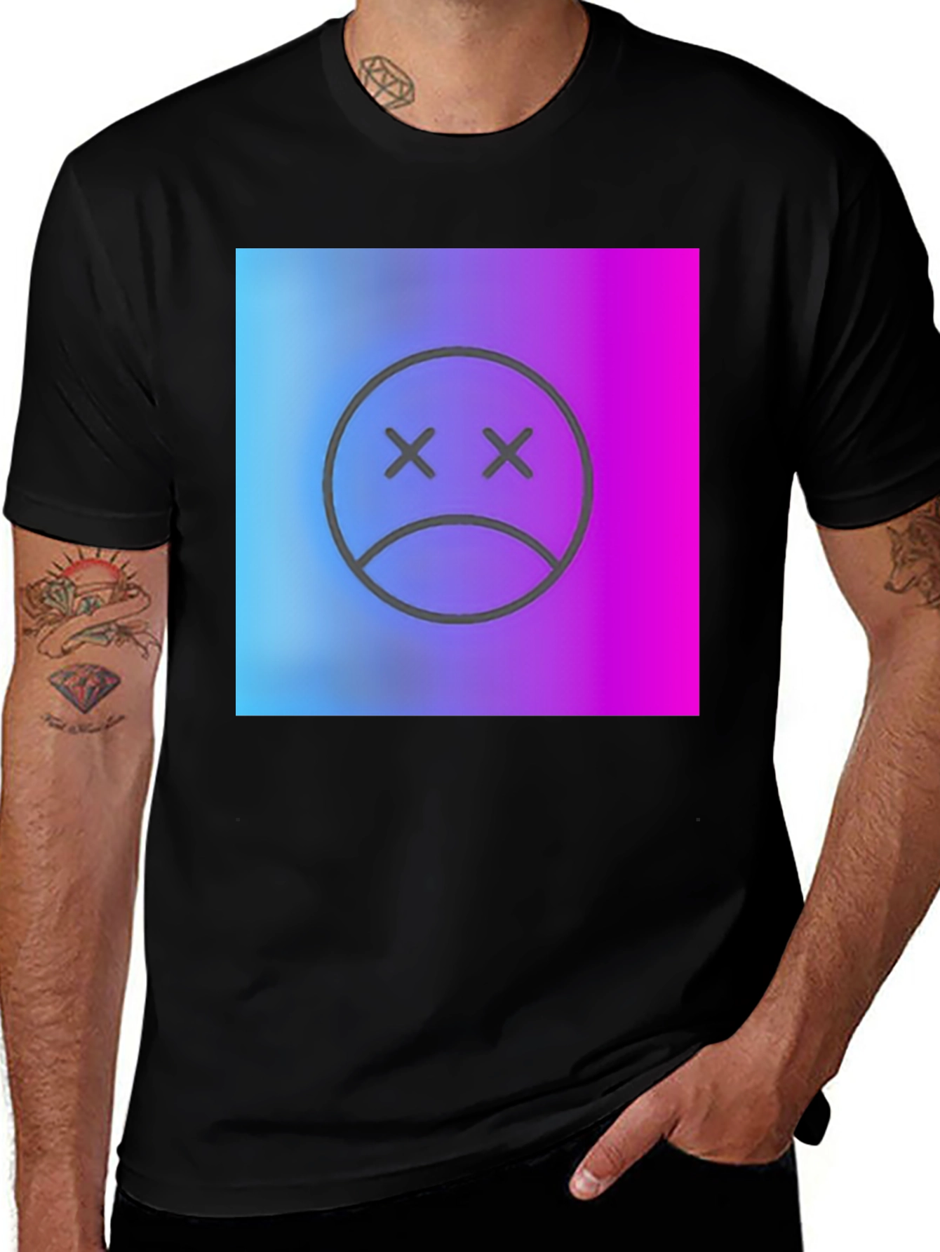 Variant 20 of Sad Face Gradient T-Shirt