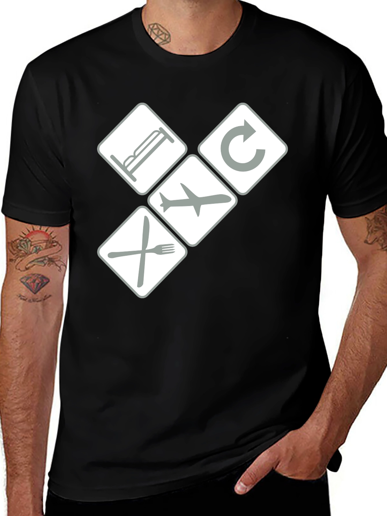 Variant 17 of Eat Sleep Fly Repeat Graphic Tee