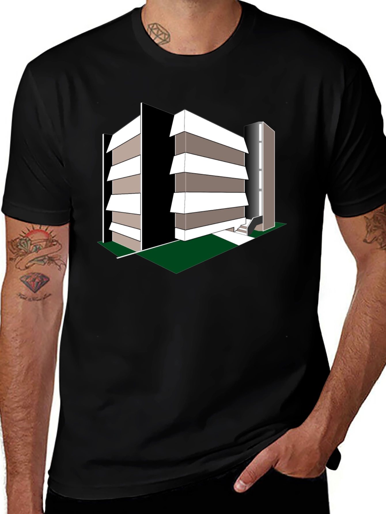 Variant 11 of Modern Architecture Print T-Shirt