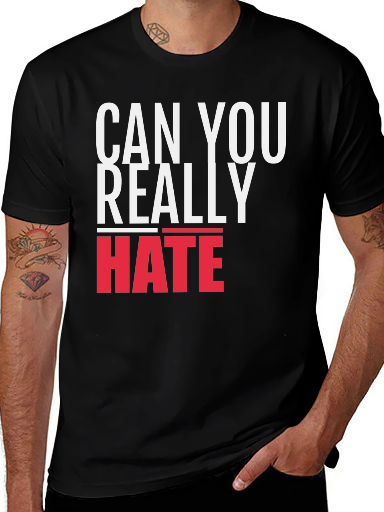 Variant 17 of Can You Really Hate T-Shirt - Bold Graphic Tee