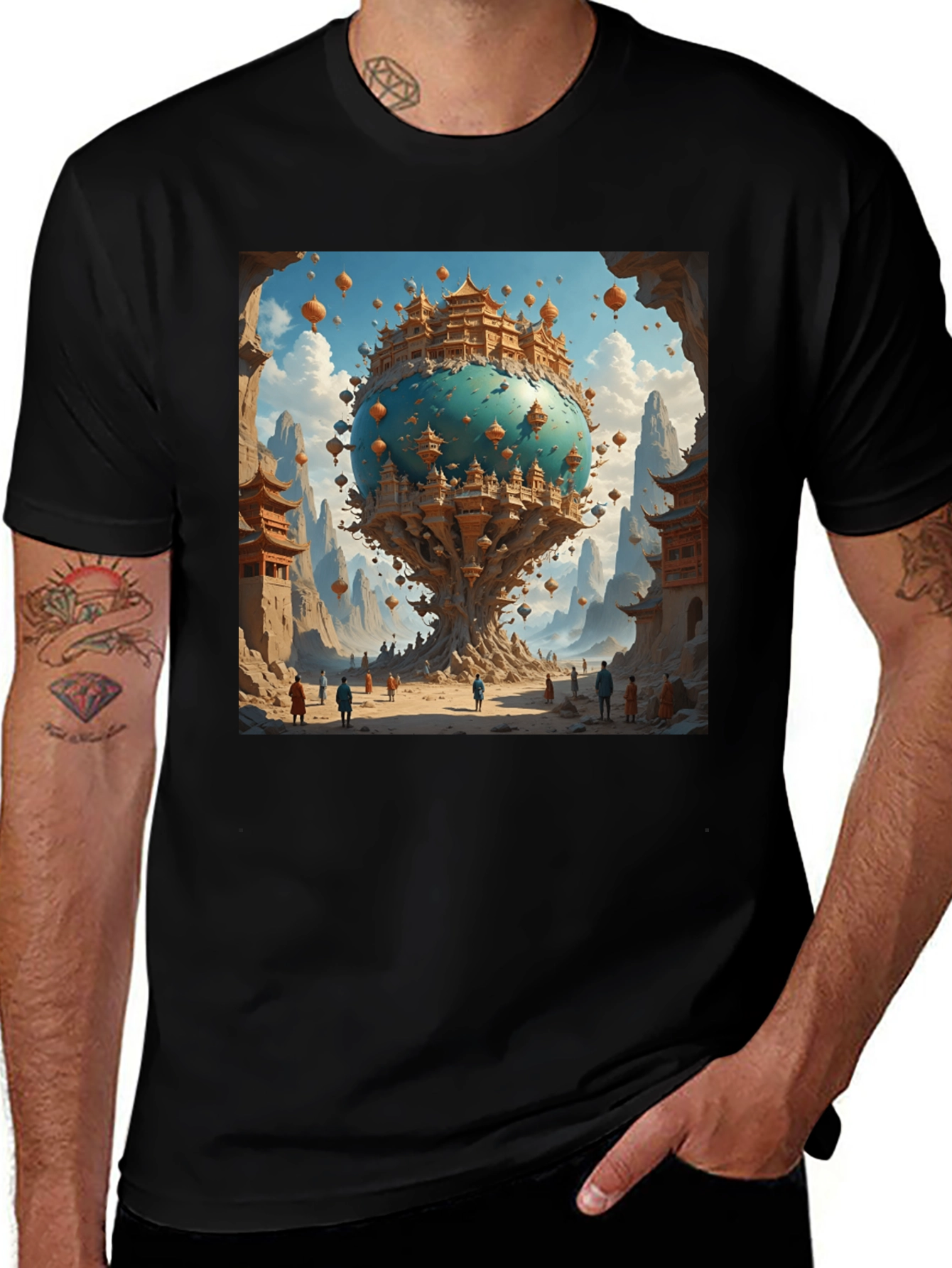Variant 13 of Fantasy World Print Tee