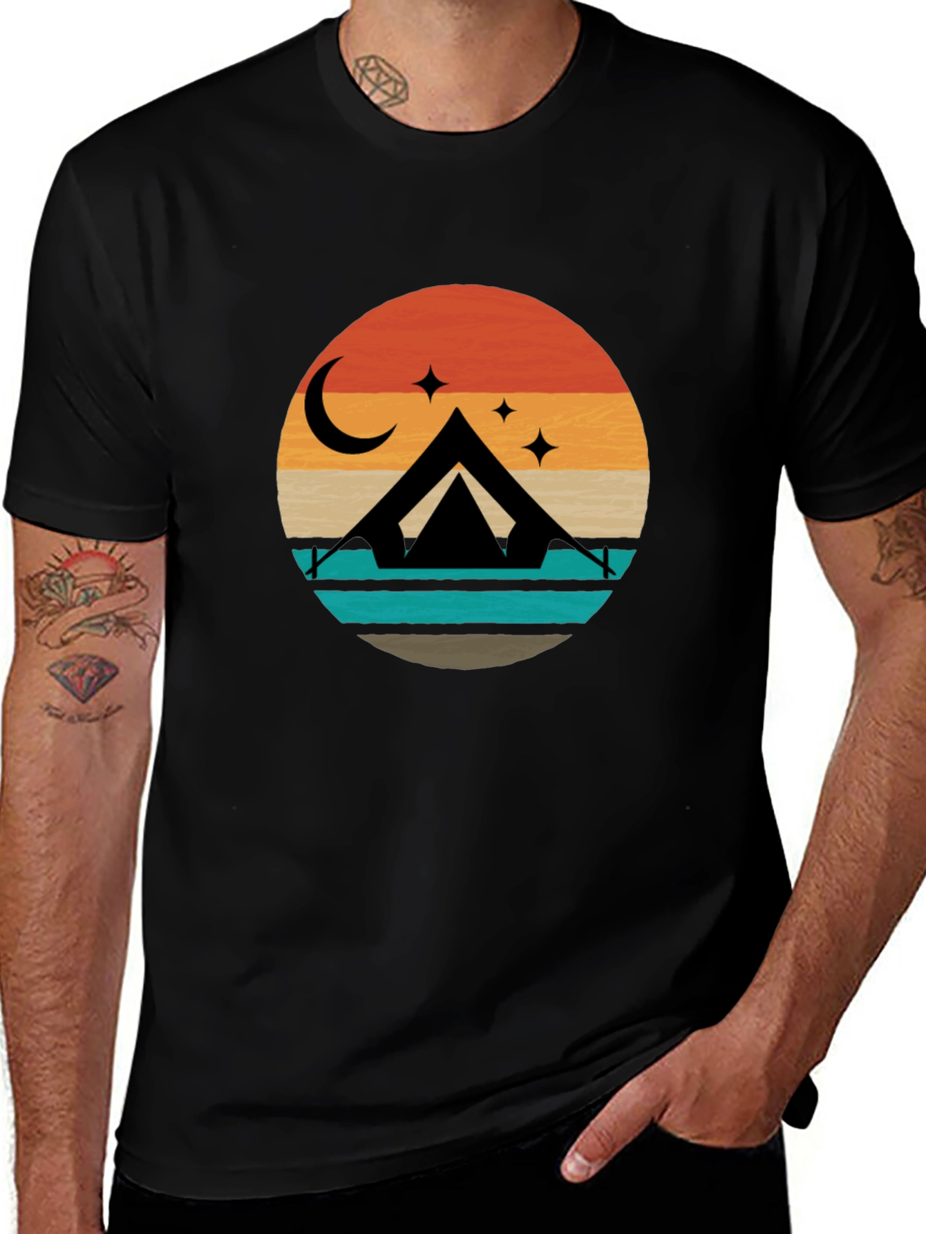 Variant 9 of Retro Camping T-Shirt - Adventure Awaits!