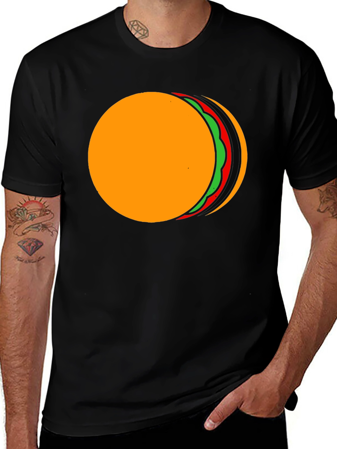 Variant 9 of Taco Eclipse Graphic Tee - Black Cotton T-Shirt