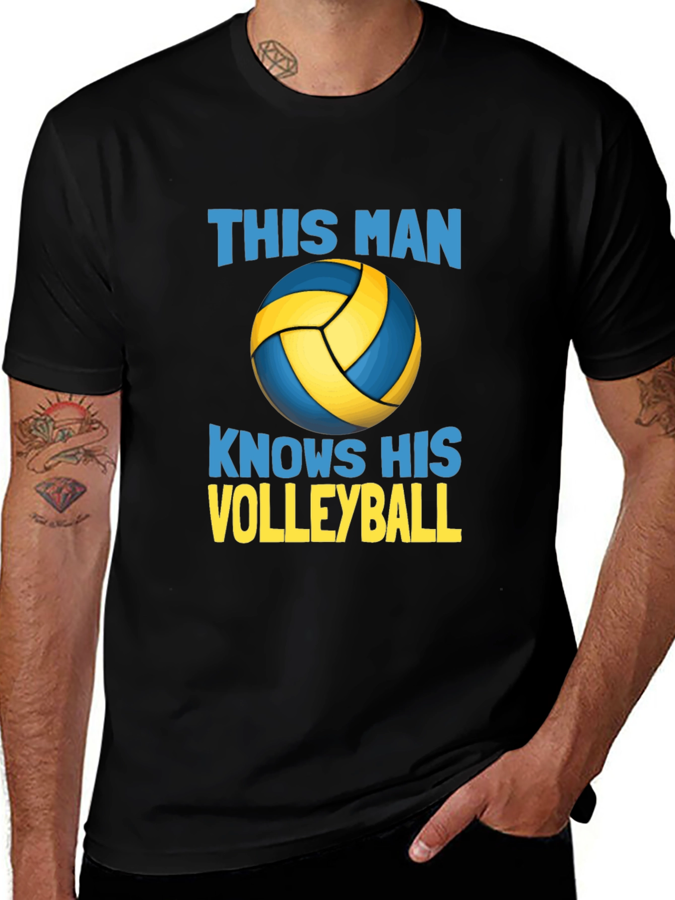 Variant 26 of Volleyball Pro T-Shirt - "This Man Knows"