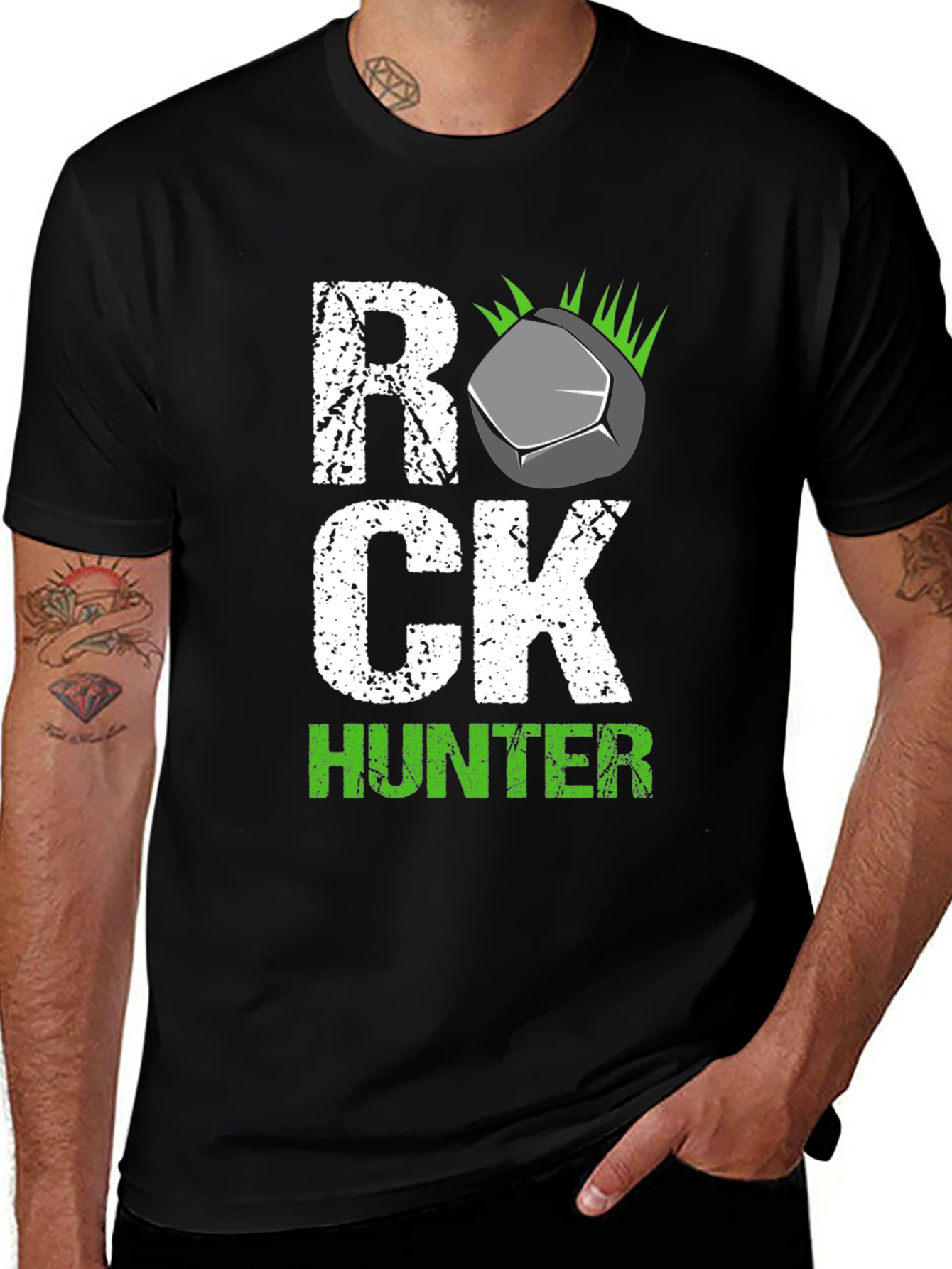 Variant 3 of Rock Hunter T-Shirt - Unique Graphic Tee