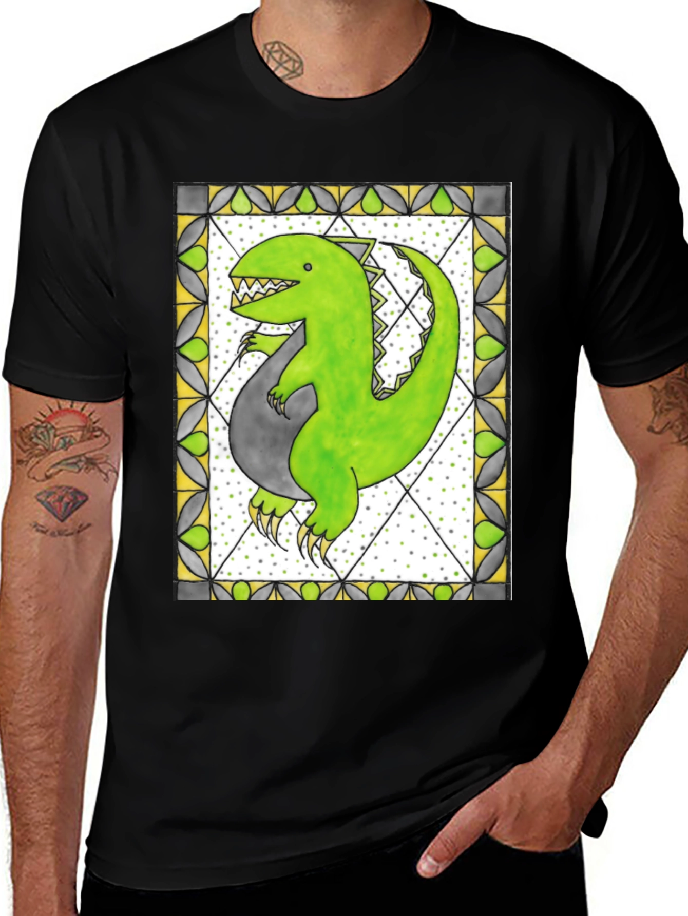 Variant 3 of Dinosaur Graphic Tee - Unique Design