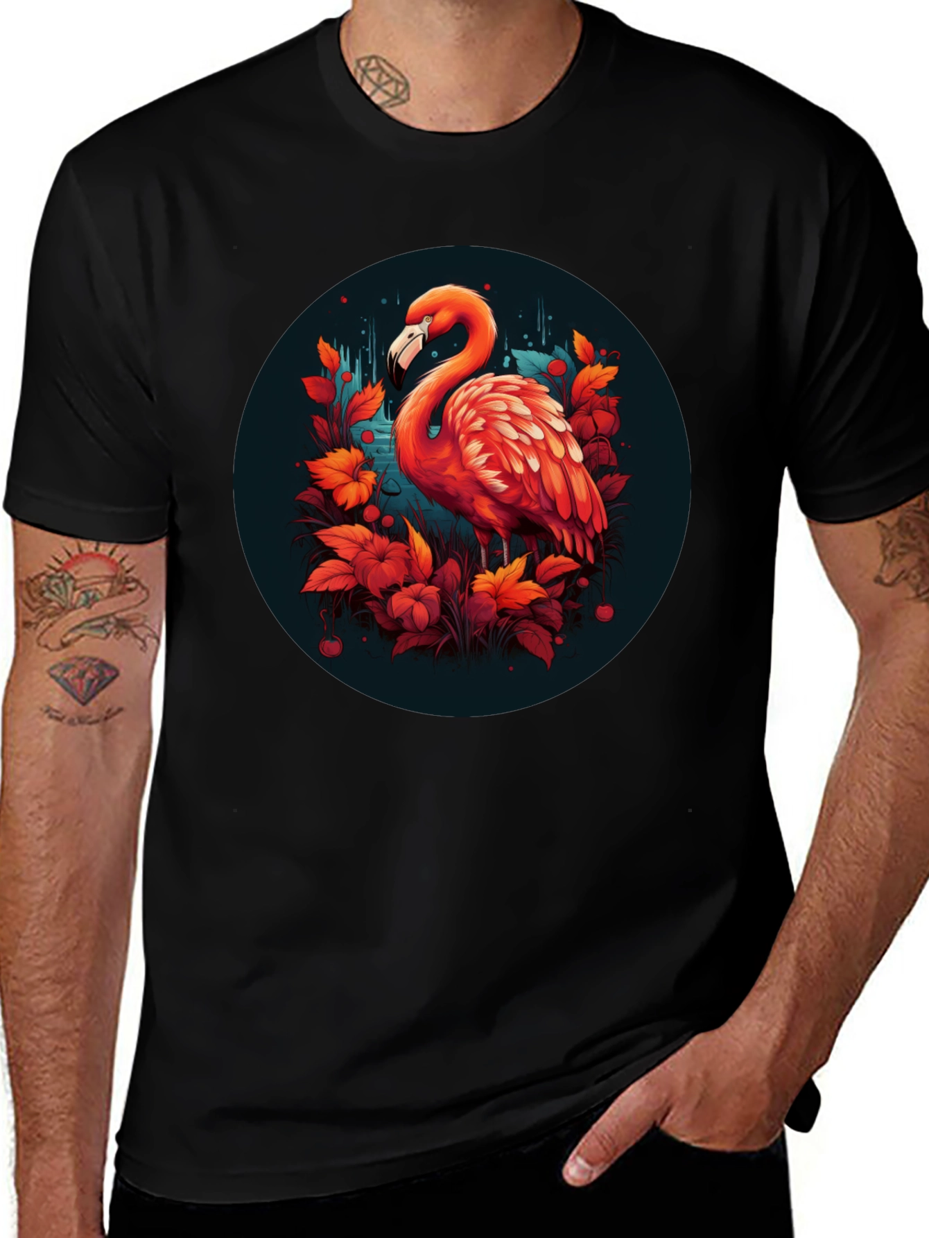 Variant 30 of Flamingo Graphic Tee - Unique Design