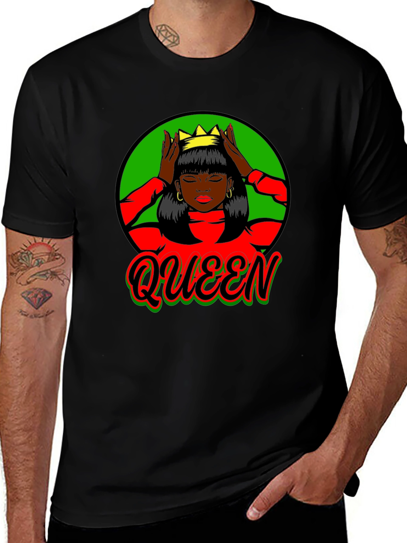 Queen Graphic Tee - Black Pride T-Shirt