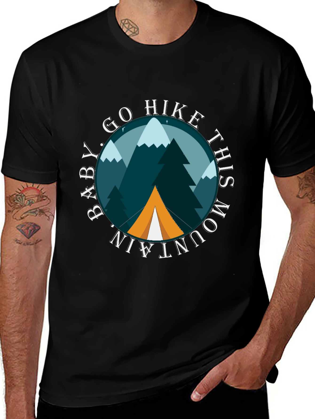 Variant 30 of Hike Mountain Graphic Tee - Adventure Awaits!