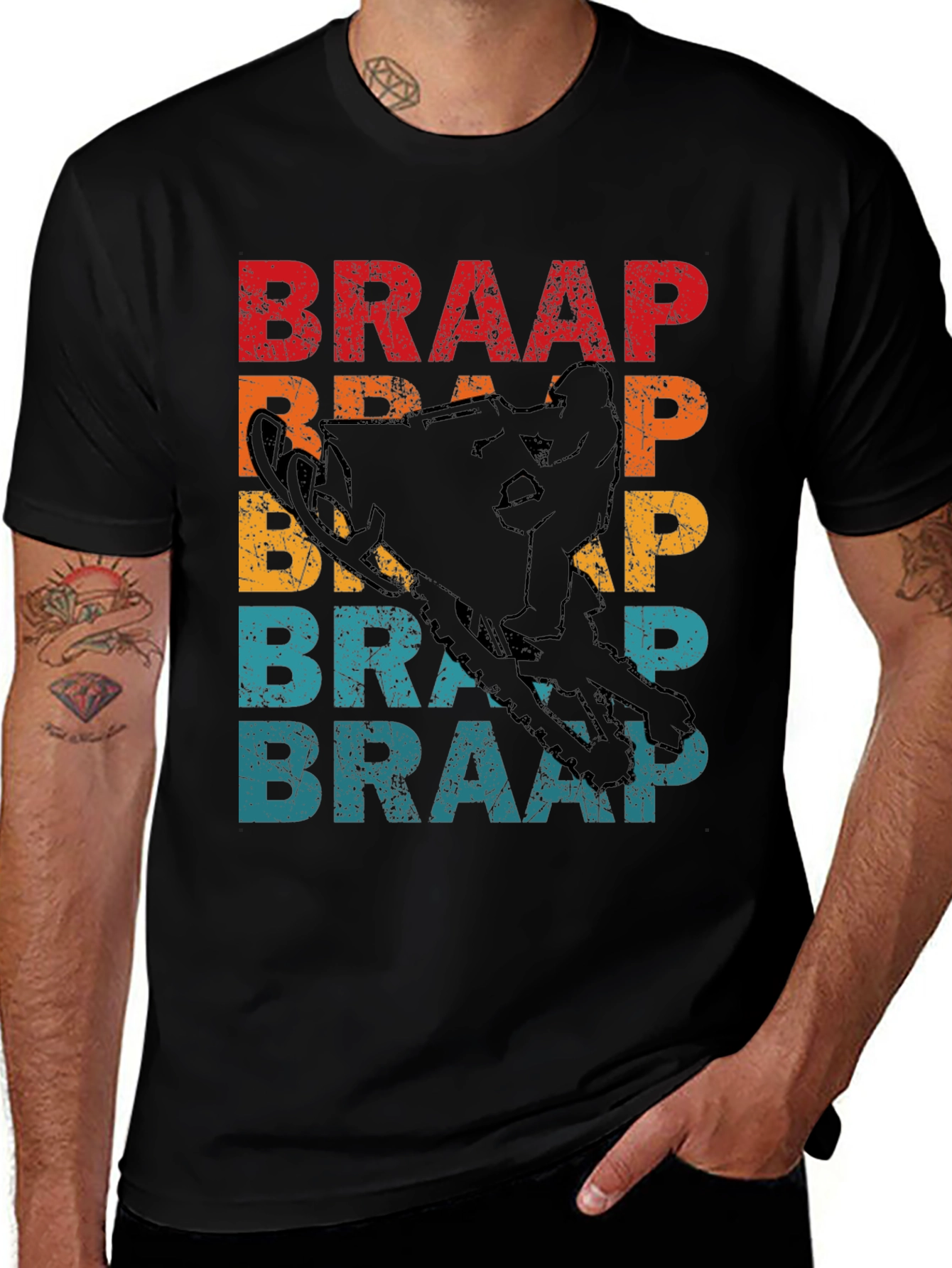 Variant 19 of Braap Graphic Tee - Snowmobile T-Shirt