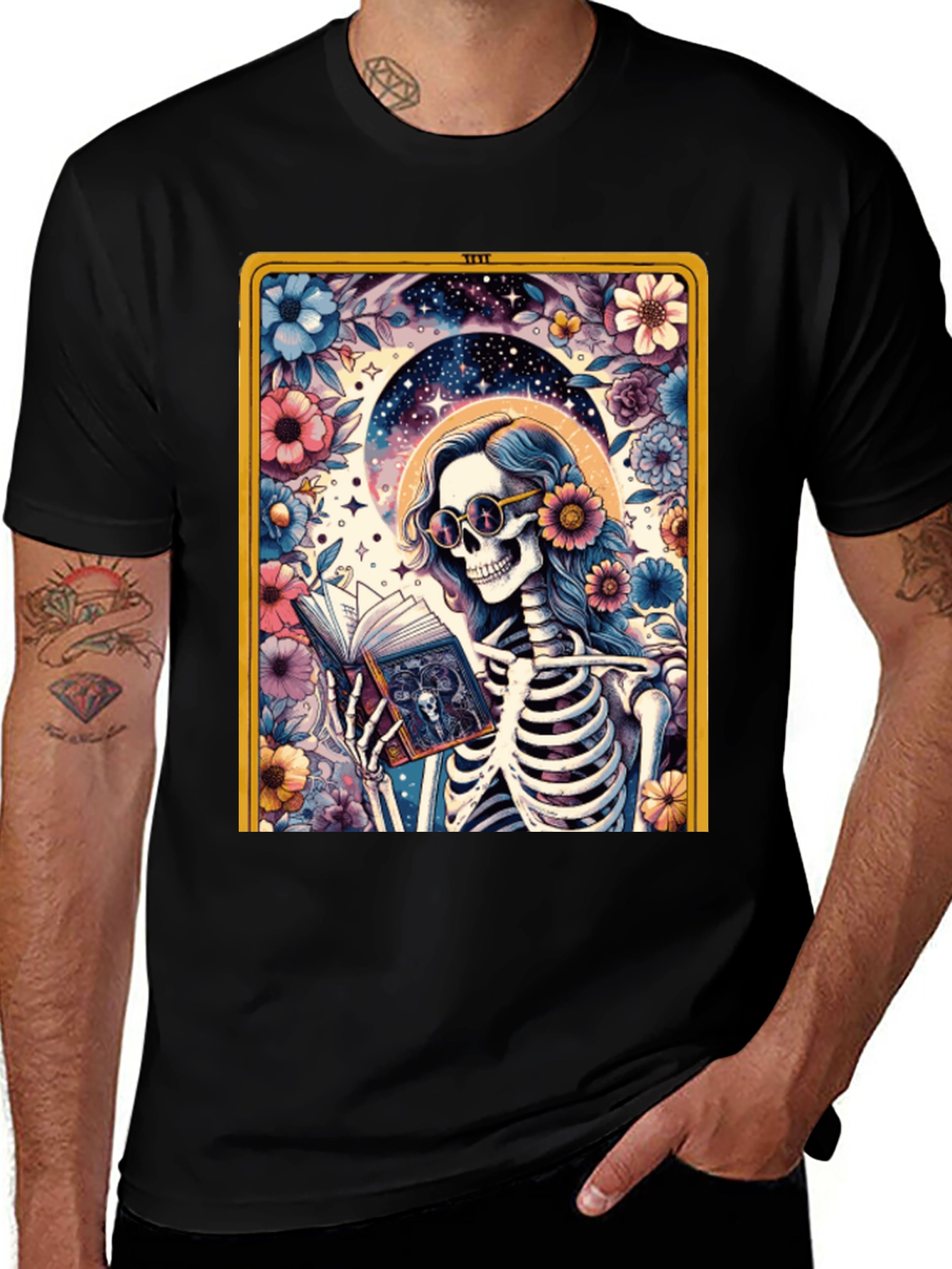 Variant 12 of Skeleton Reader Graphic T-Shirt