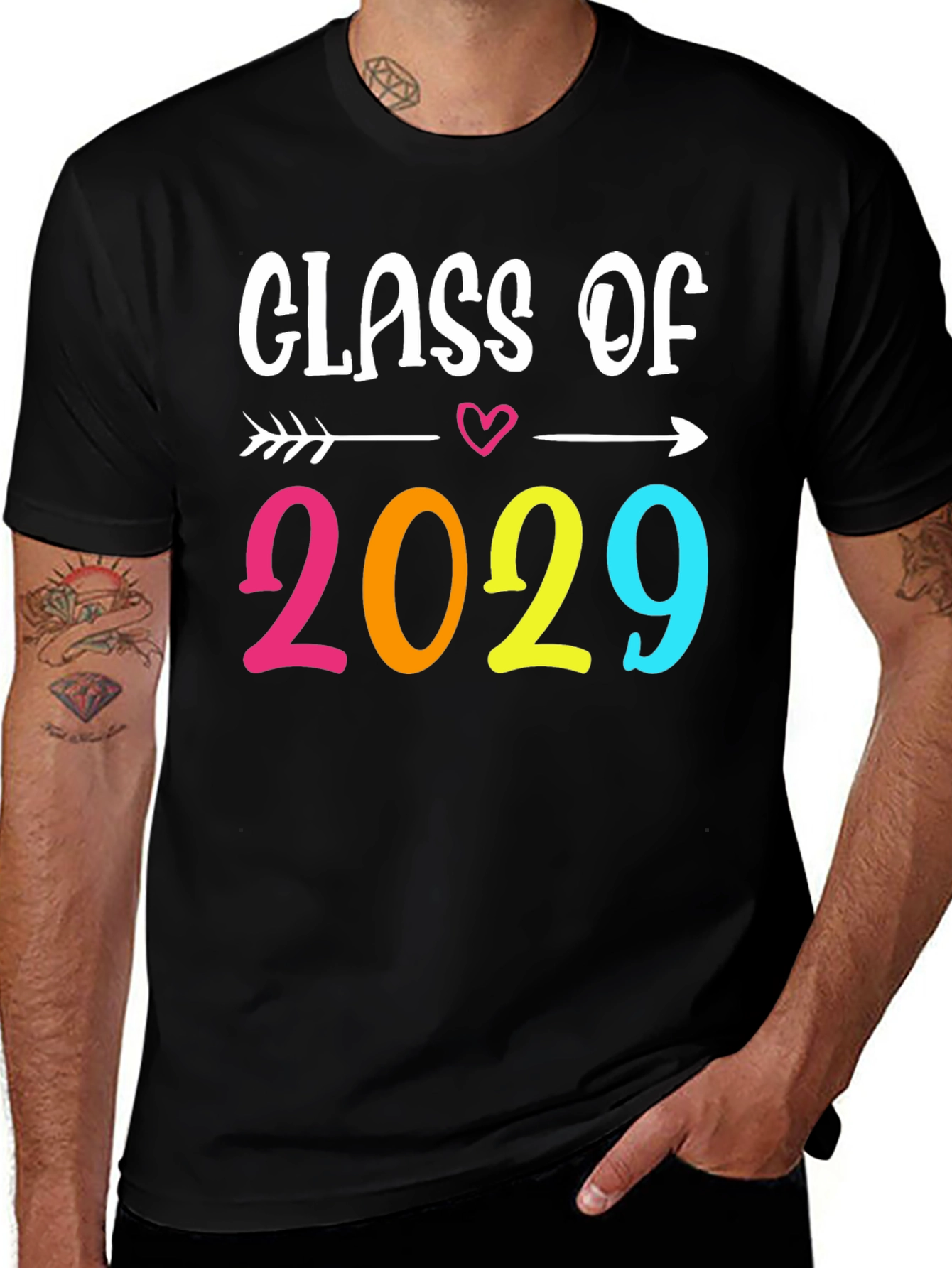 Variant 5 of Class of 2029 T-Shirt | Graduation Year Tee