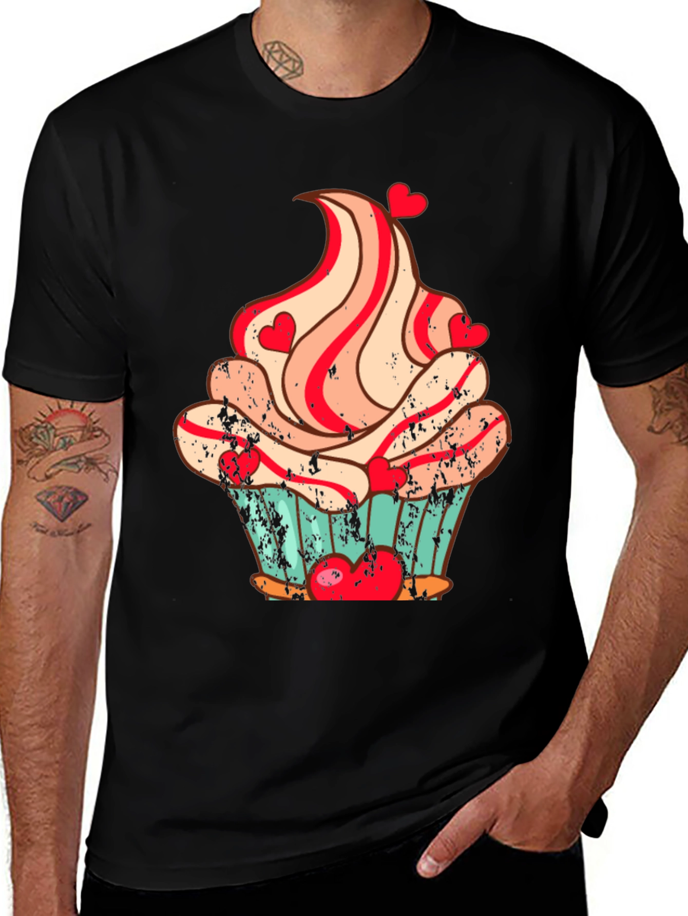 Variant 25 of Cupcake Heart Valentine's Day T-Shirt
