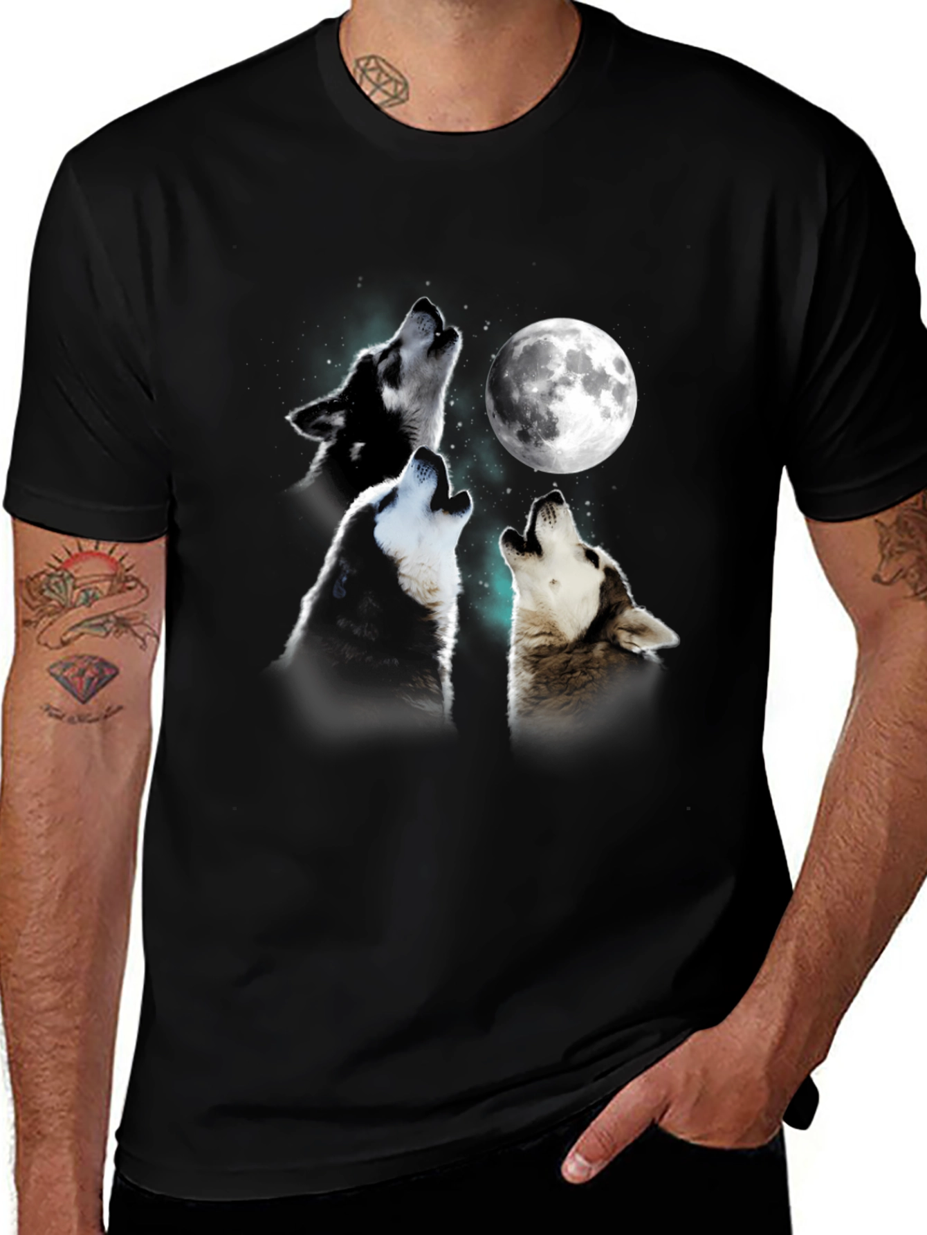 Variant 26 of Wolf Moon T-Shirt - Unique Graphic Tee