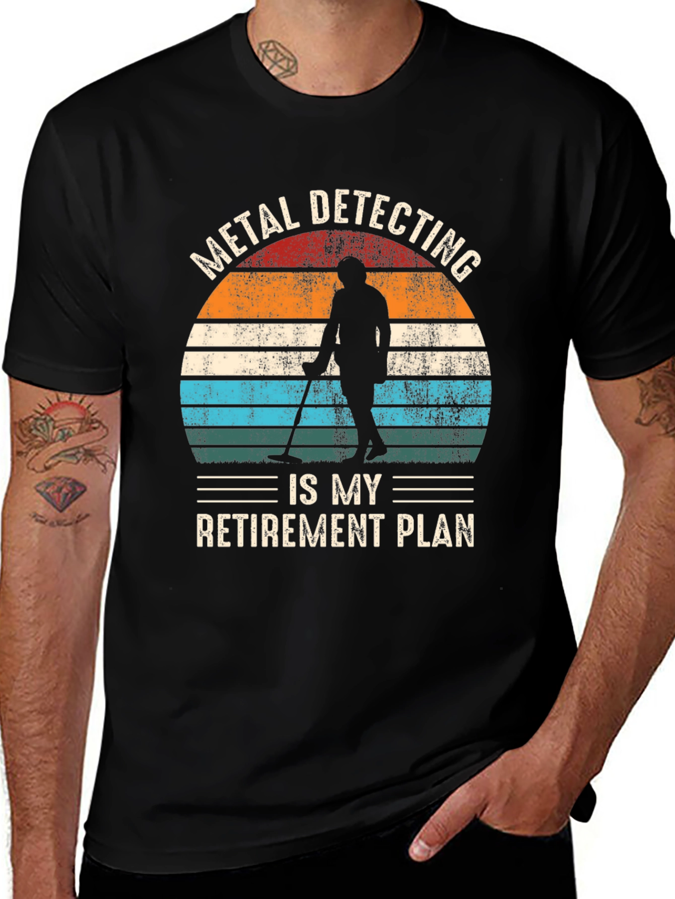 Variant 20 of Metal Detecting Retirement Plan T-Shirt