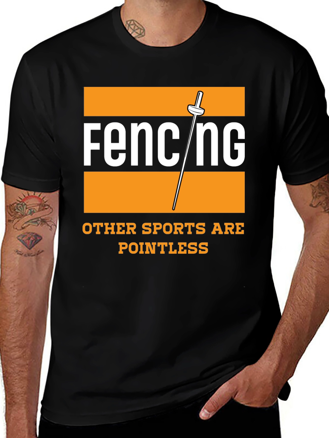 Variant 9 of Fencing is Not Pointless T-Shirt