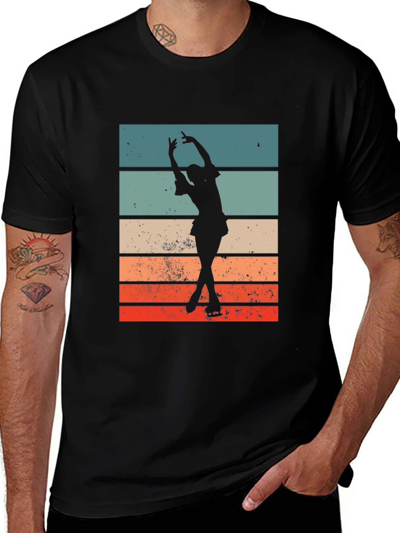 Variant 26 of Retro Ice Skater Graphic T-Shirt