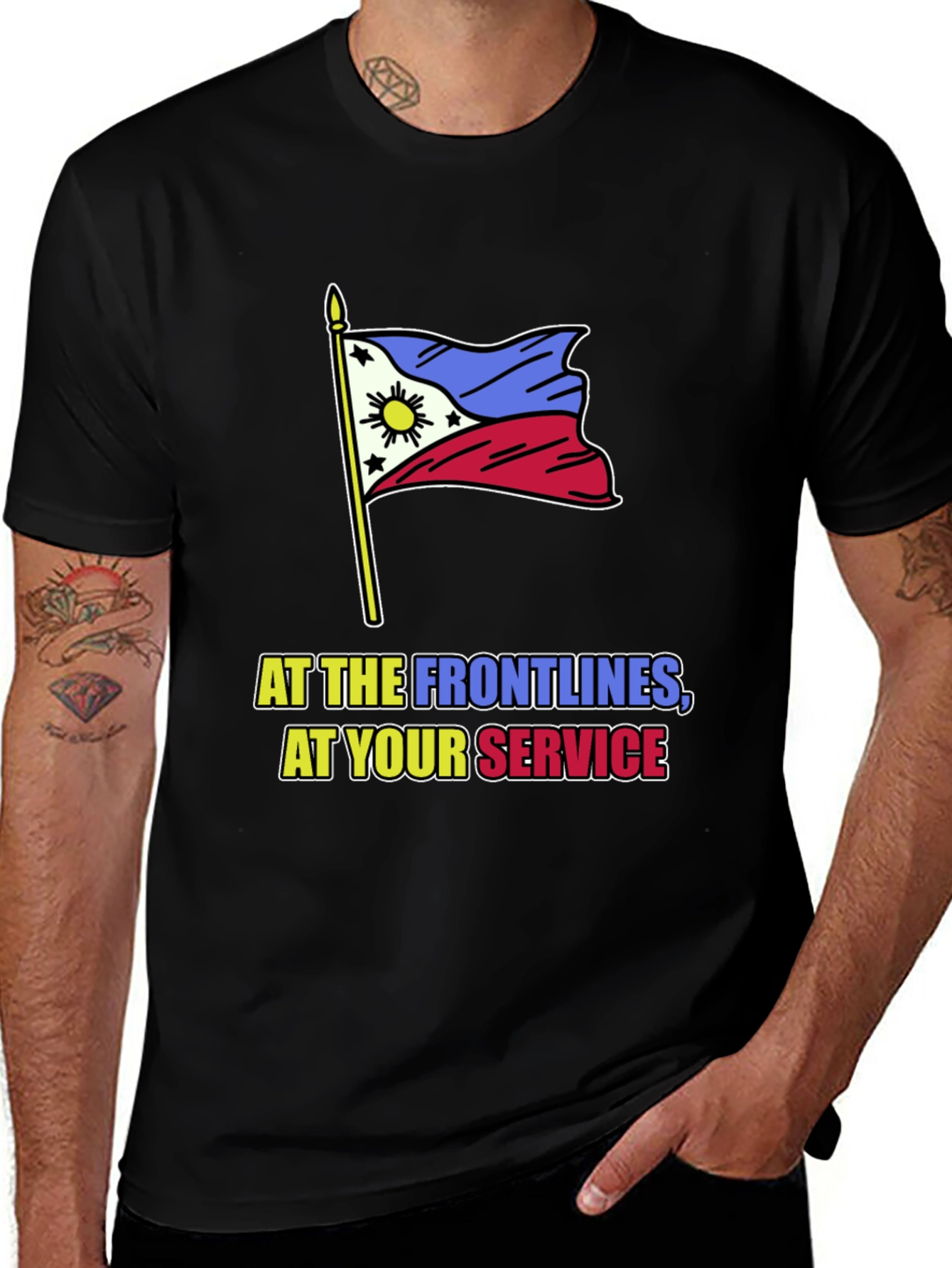 Philippine Flag T-Shirt - At Your Service