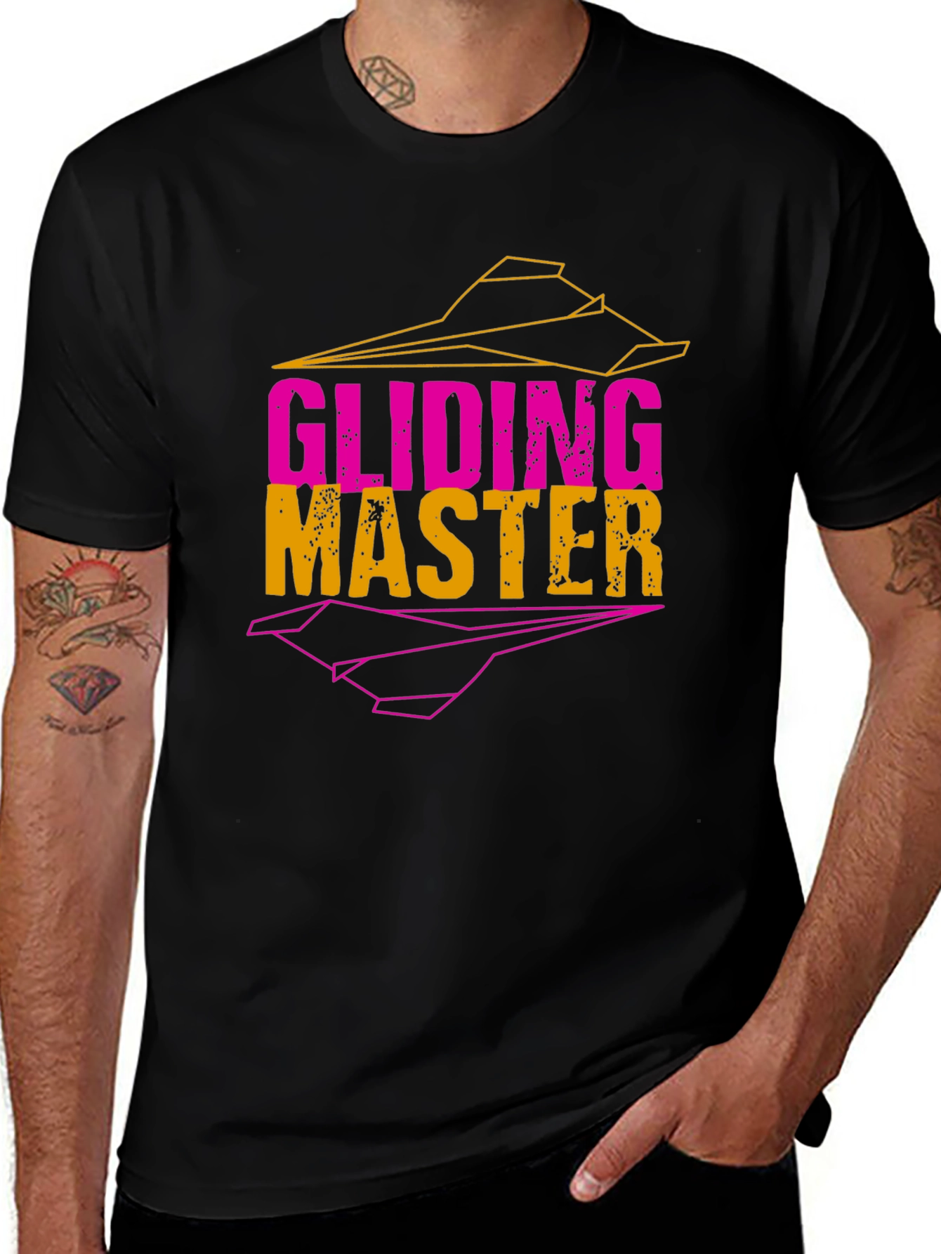 Variant 6 of Gliding Master Black T-Shirt