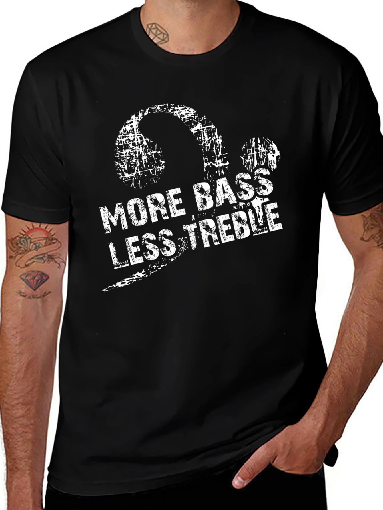 Variant 20 of More Bass Less Treble Graphic T-Shirt