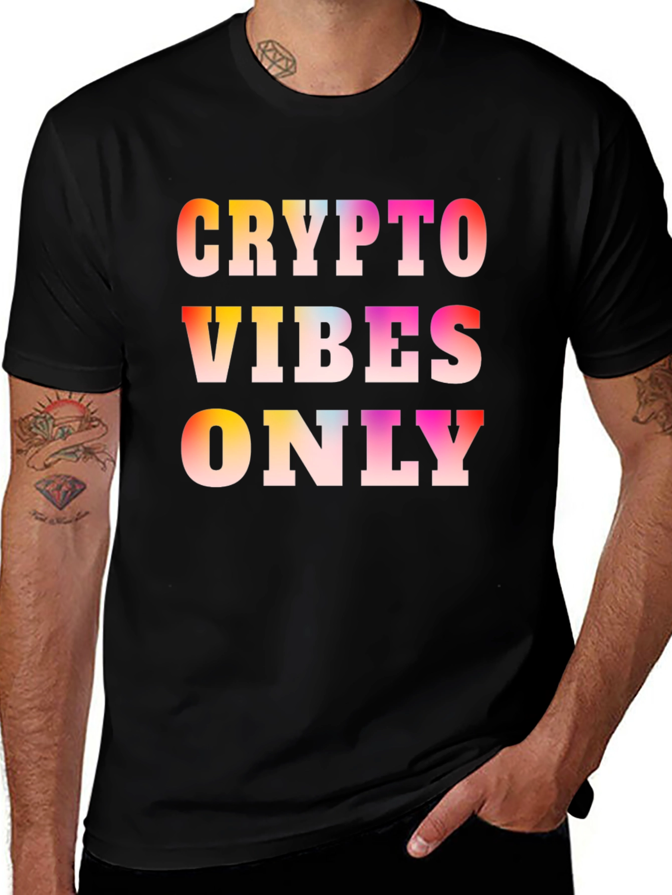 Variant 14 of Crypto Vibes Only Graphic T-Shirt