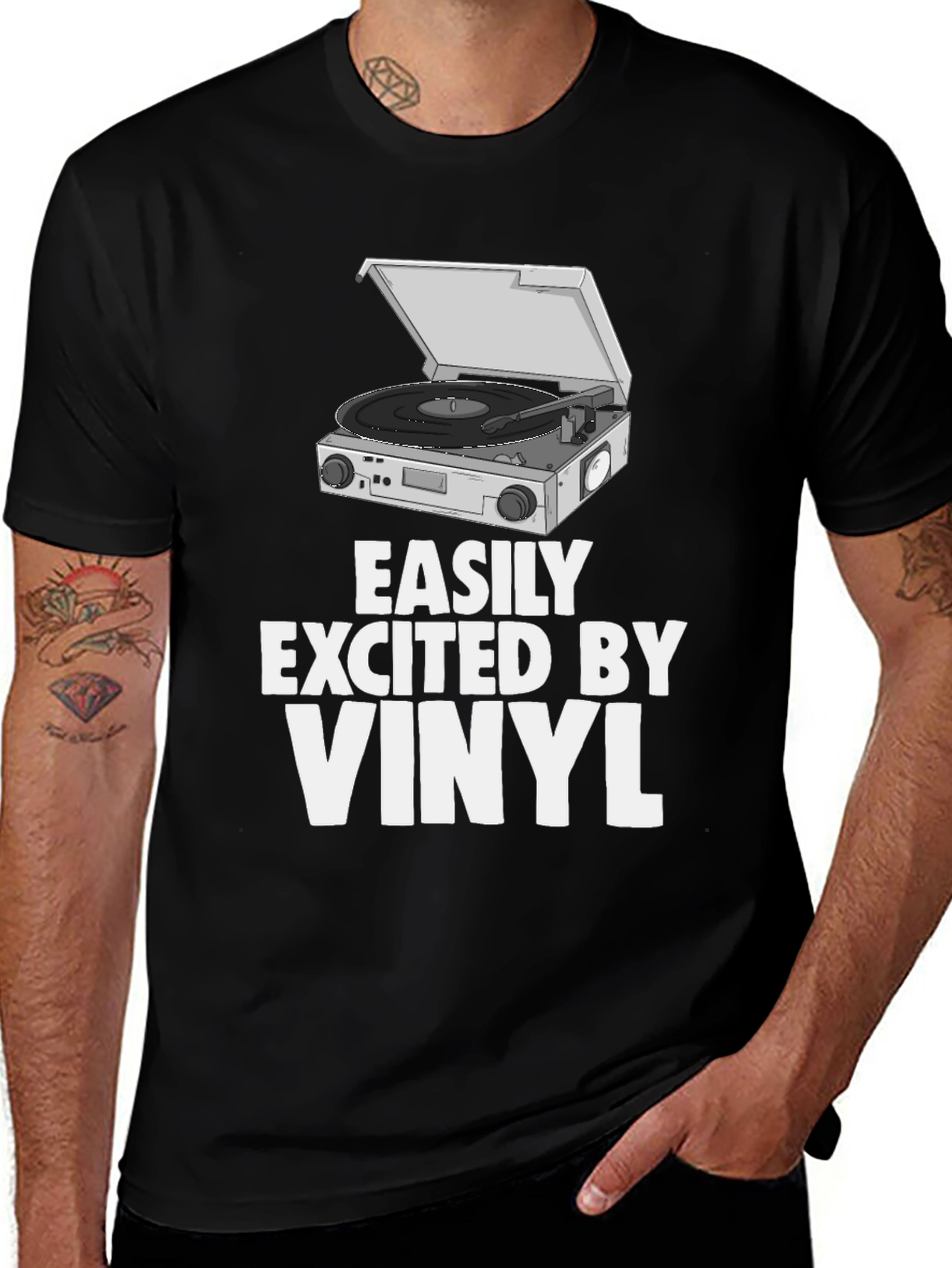 Variant 25 of Vinyl Record Player T-Shirt