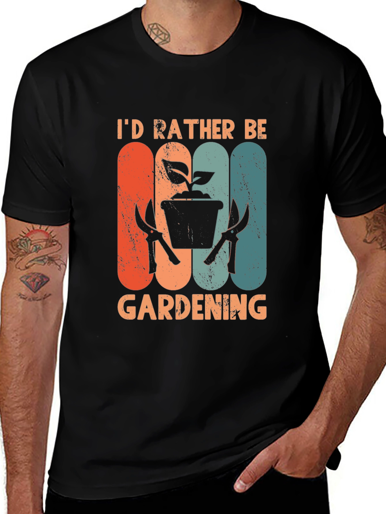 Variant 10 of Gardening Retro T-Shirt