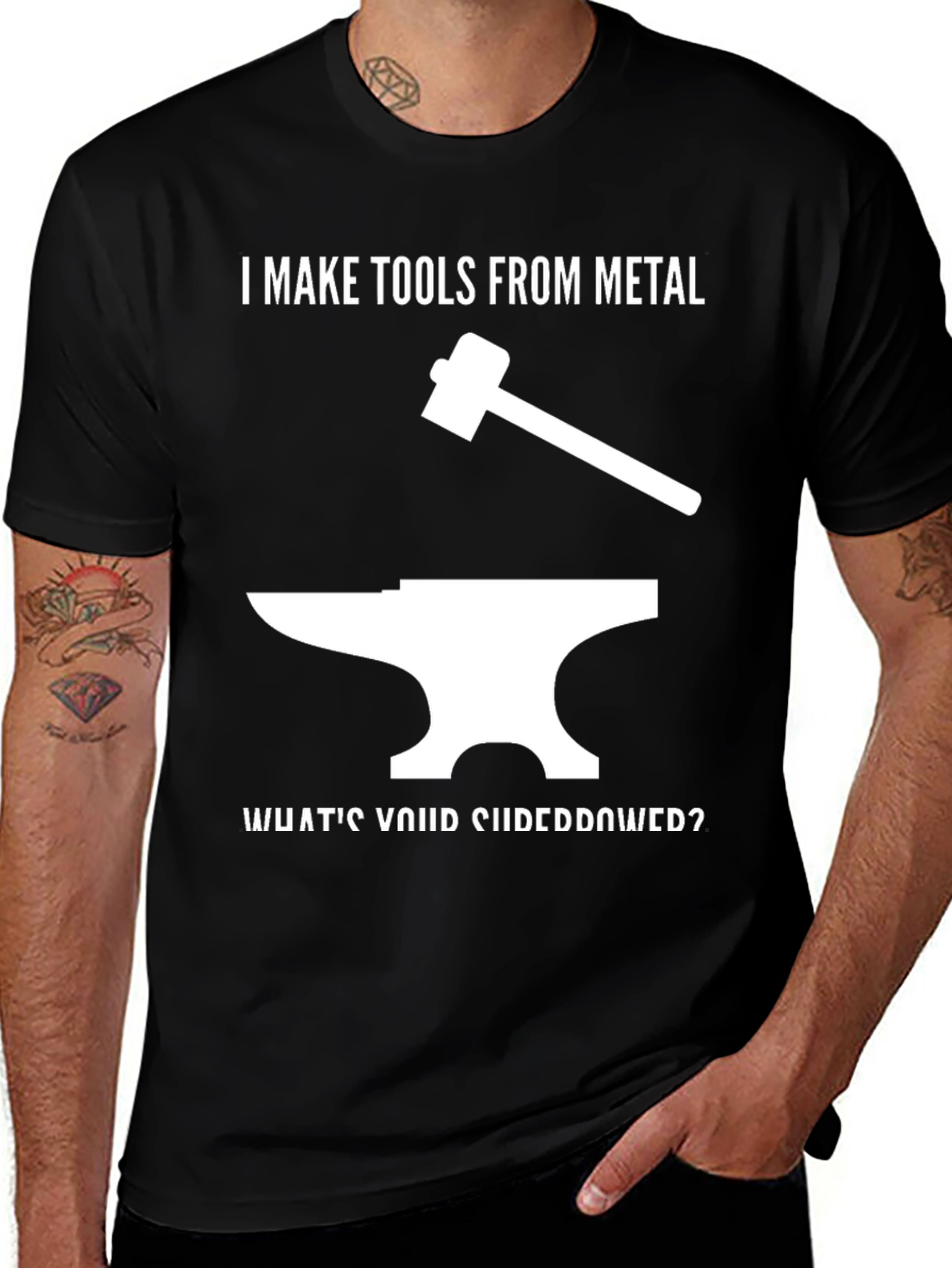 Variant 6 of I Make Tools From Metal Black T-Shirt