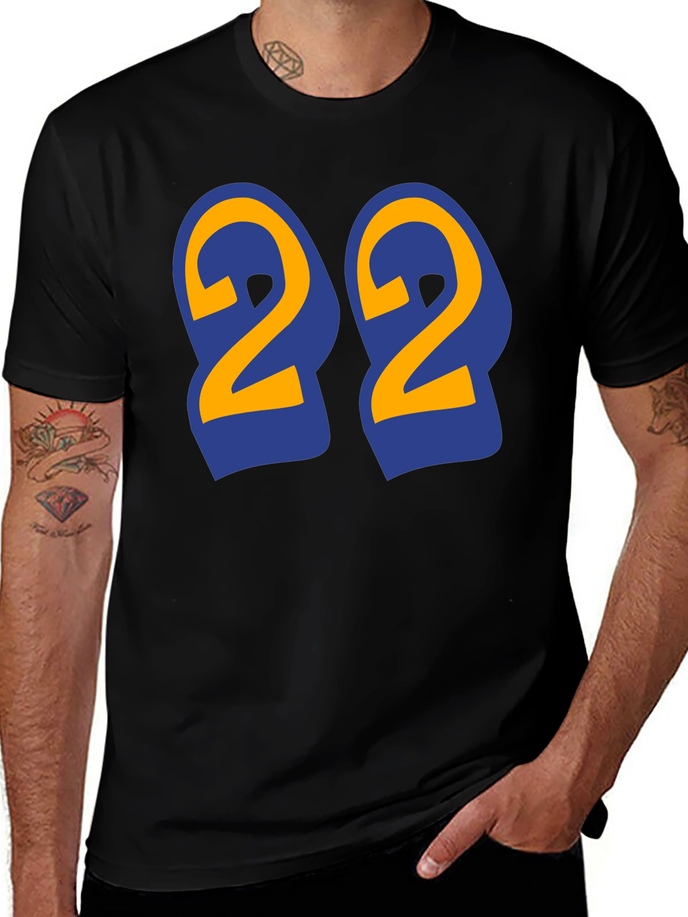 Variant 10 of Number 22 Graphic T-Shirt - Bold Design