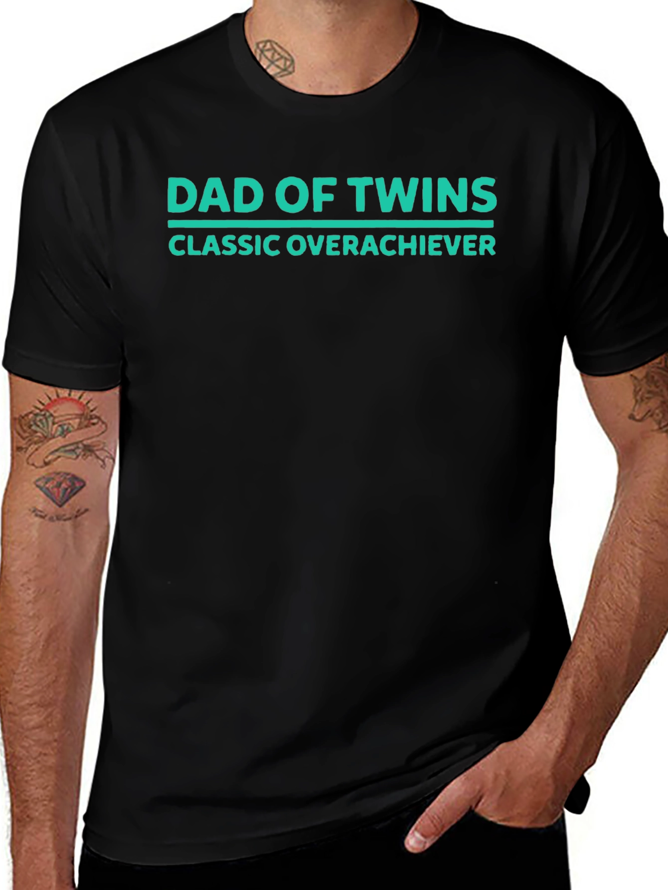 Variant 9 of Dad of Twins Classic Overachiever T-Shirt