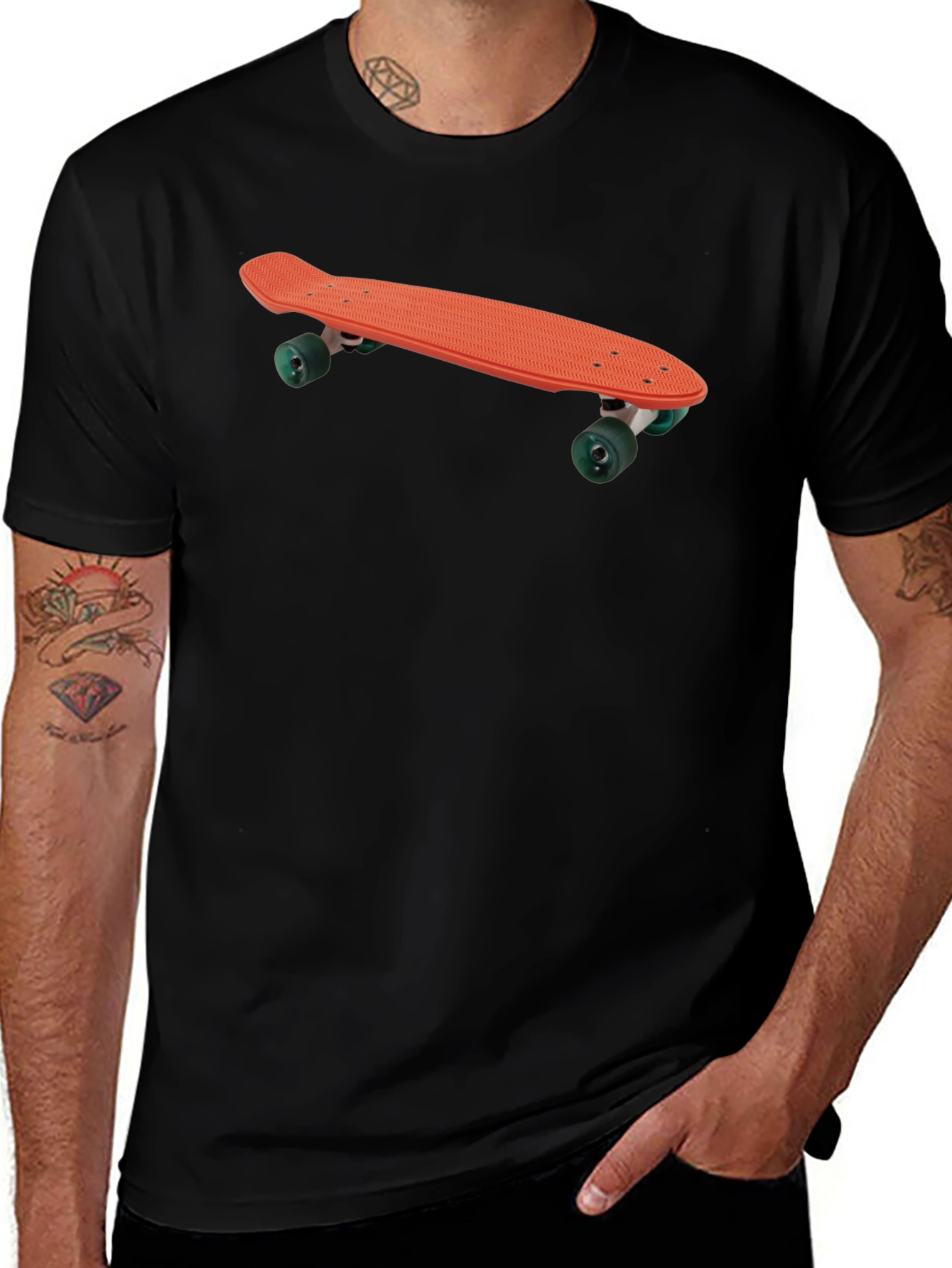 Variant 8 of Skateboard Graphic Tee - Ride in Style!