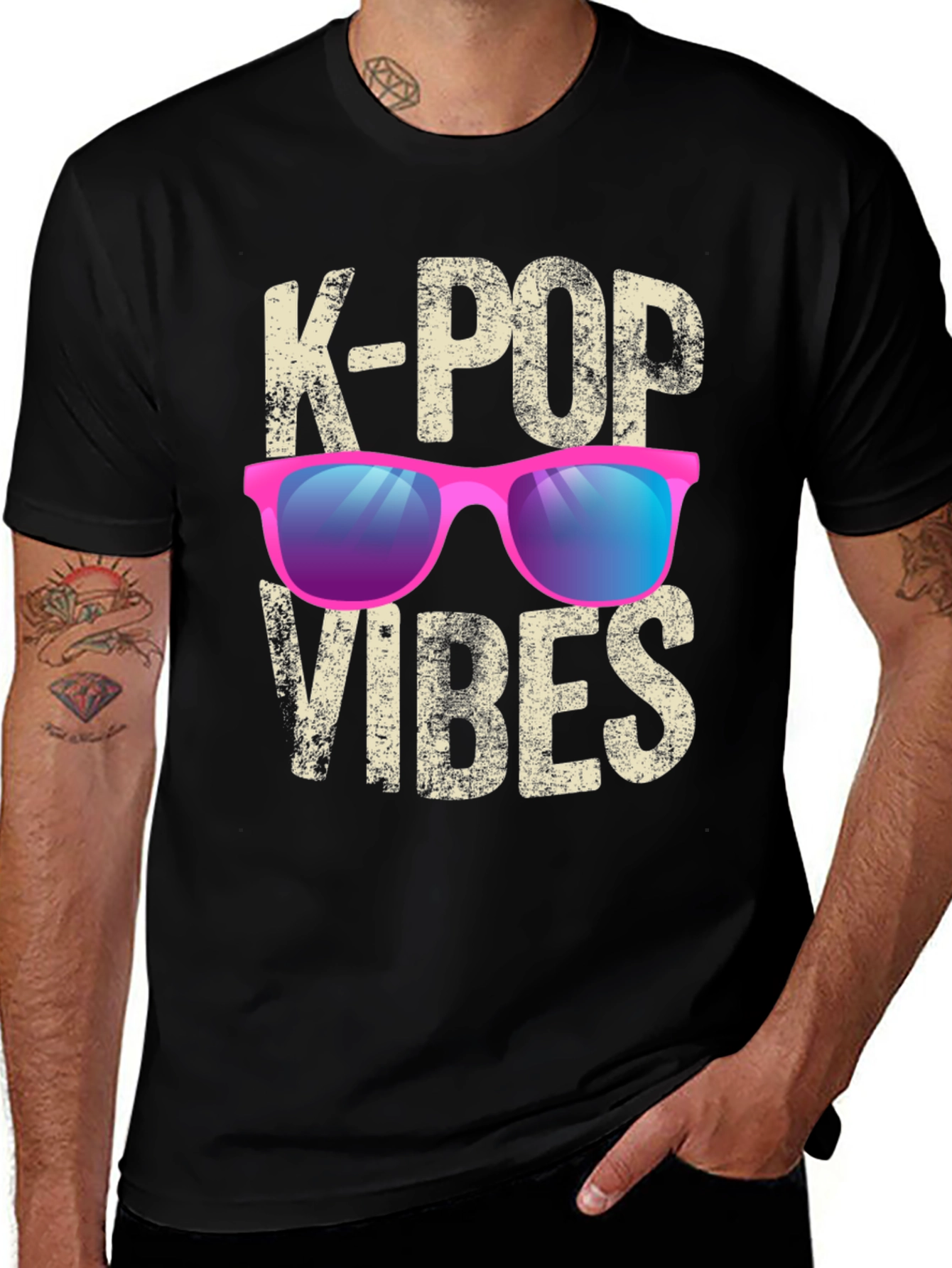 Variant 17 of K-Pop Vibes Graphic Tee