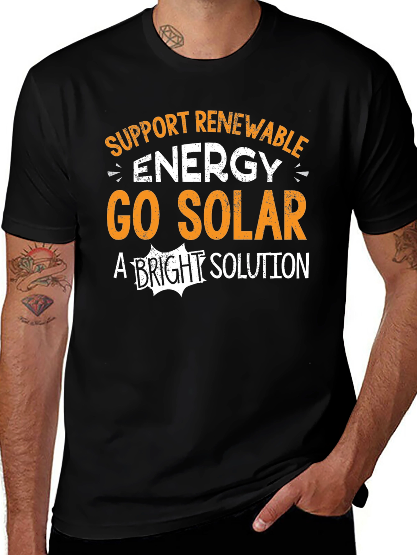 Variant 27 of Renewable Energy Go Solar T-Shirt