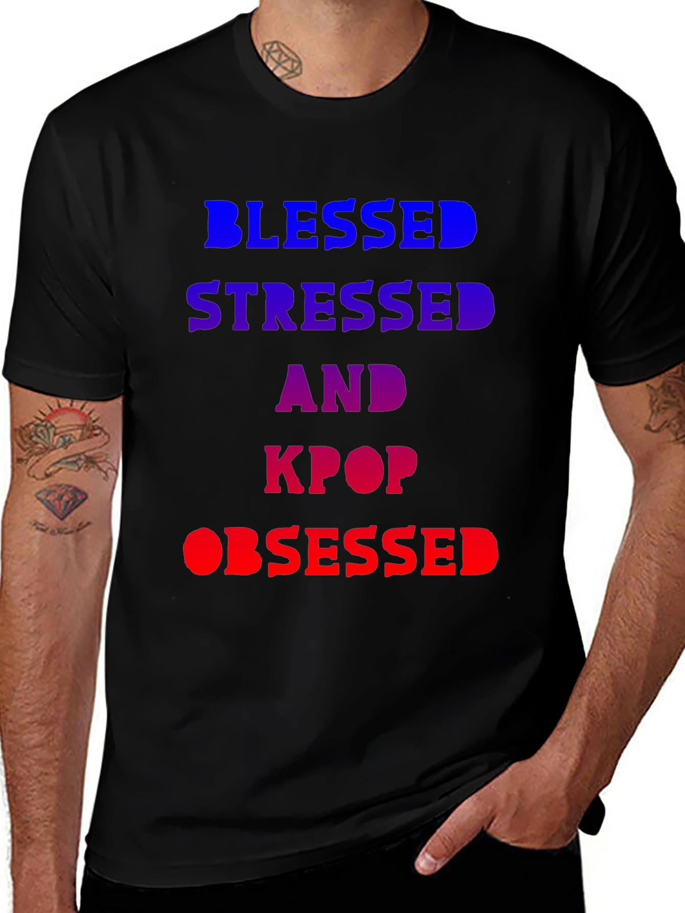 Blessed Stressed KPOP Obsessed T-Shirt