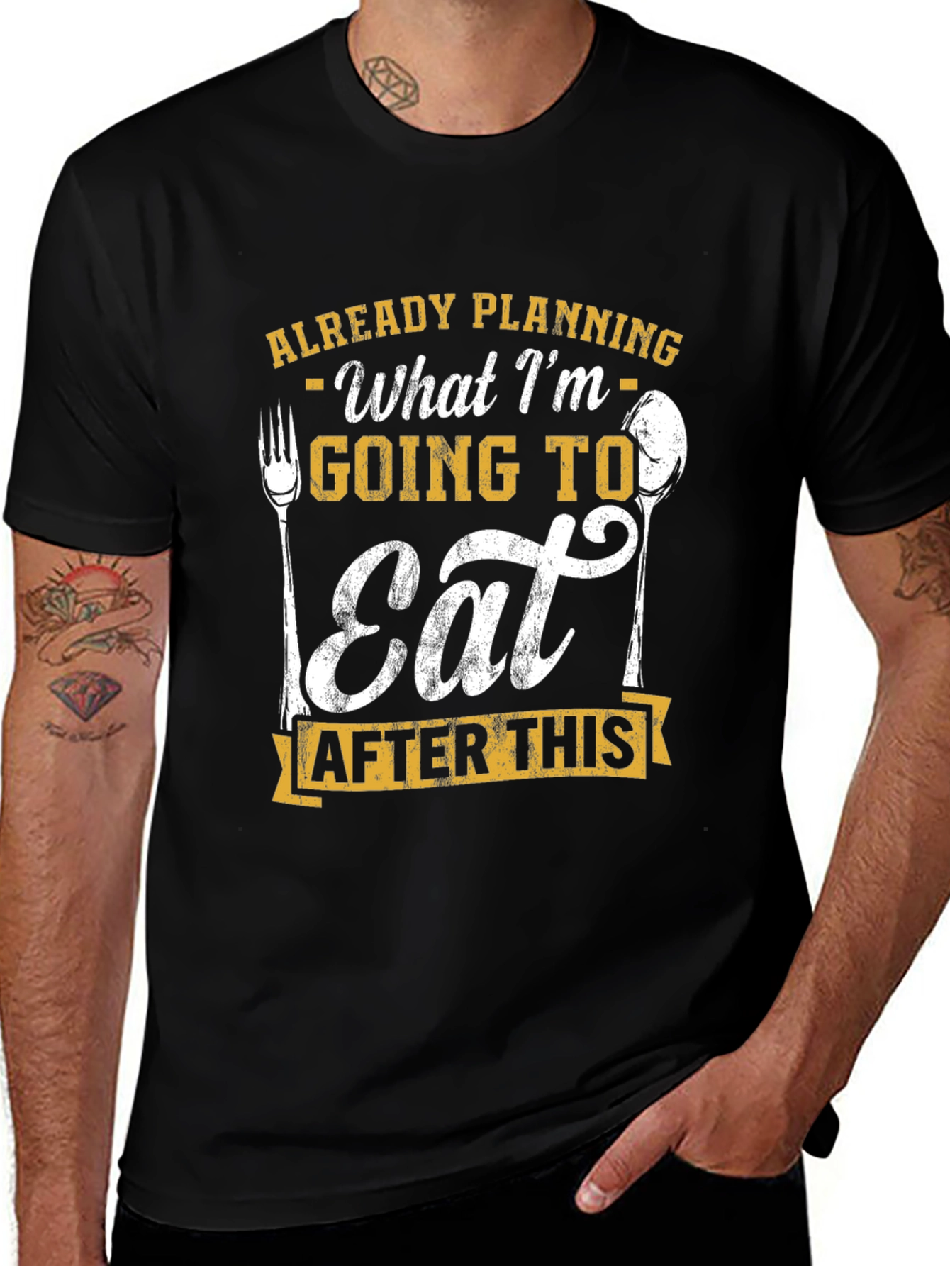 Variant 6 of Funny Foodie T-Shirt: Already Planning What I'm Going To Eat