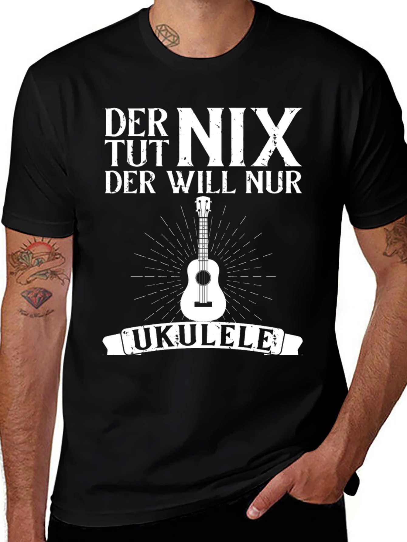 Variant 20 of Der Nix Ukulele Graphic Tee - Musician Shirt