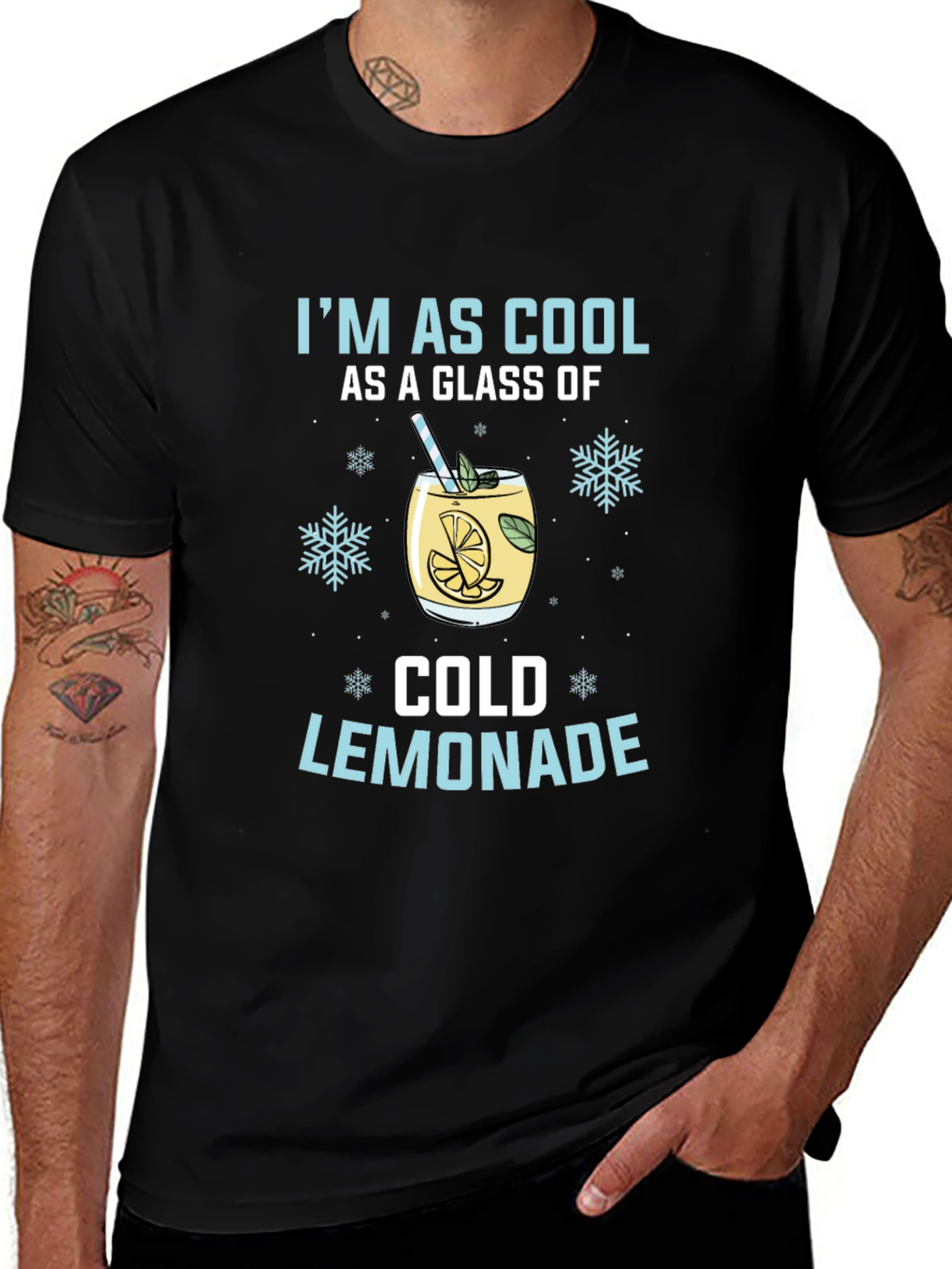 Variant 23 of Cool Lemonade Graphic Tee - Black T-Shirt