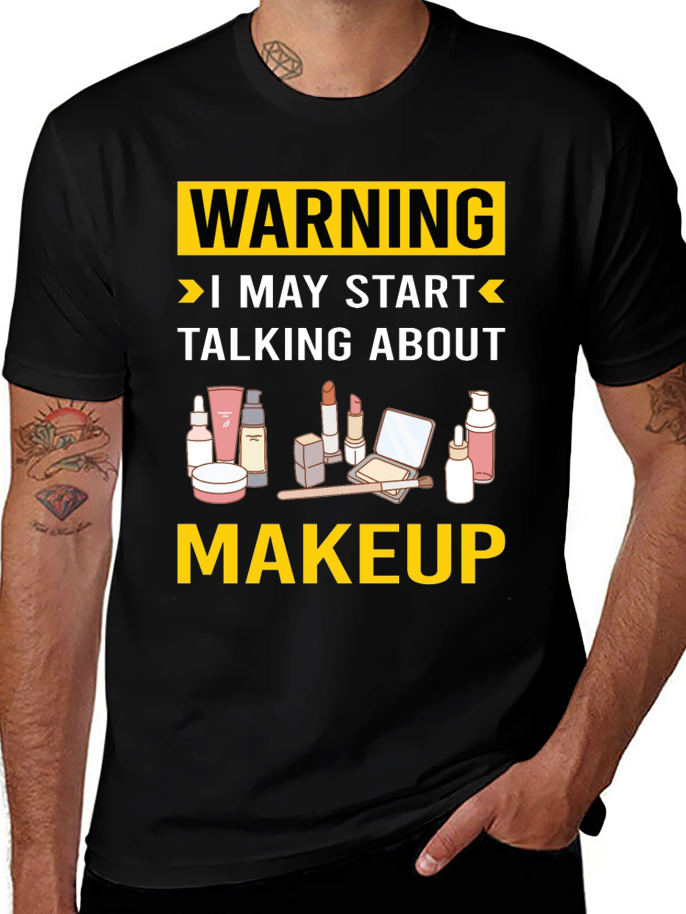 Variant 29 of Warning Makeup T-Shirt
