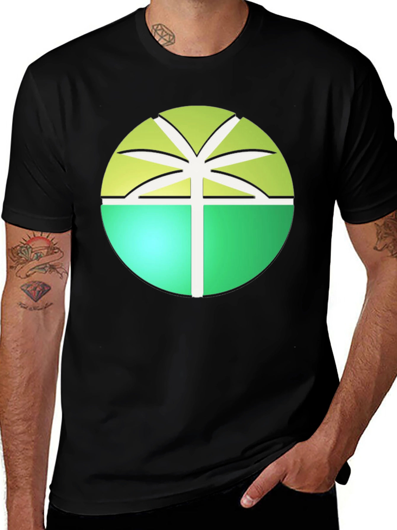 Variant 15 of Tropical Palm Tree Graphic Tee - Island Vibes T-Shirt