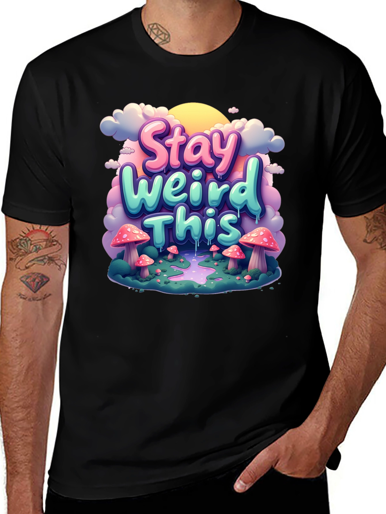 Variant 19 of Stay Weird This T-Shirt