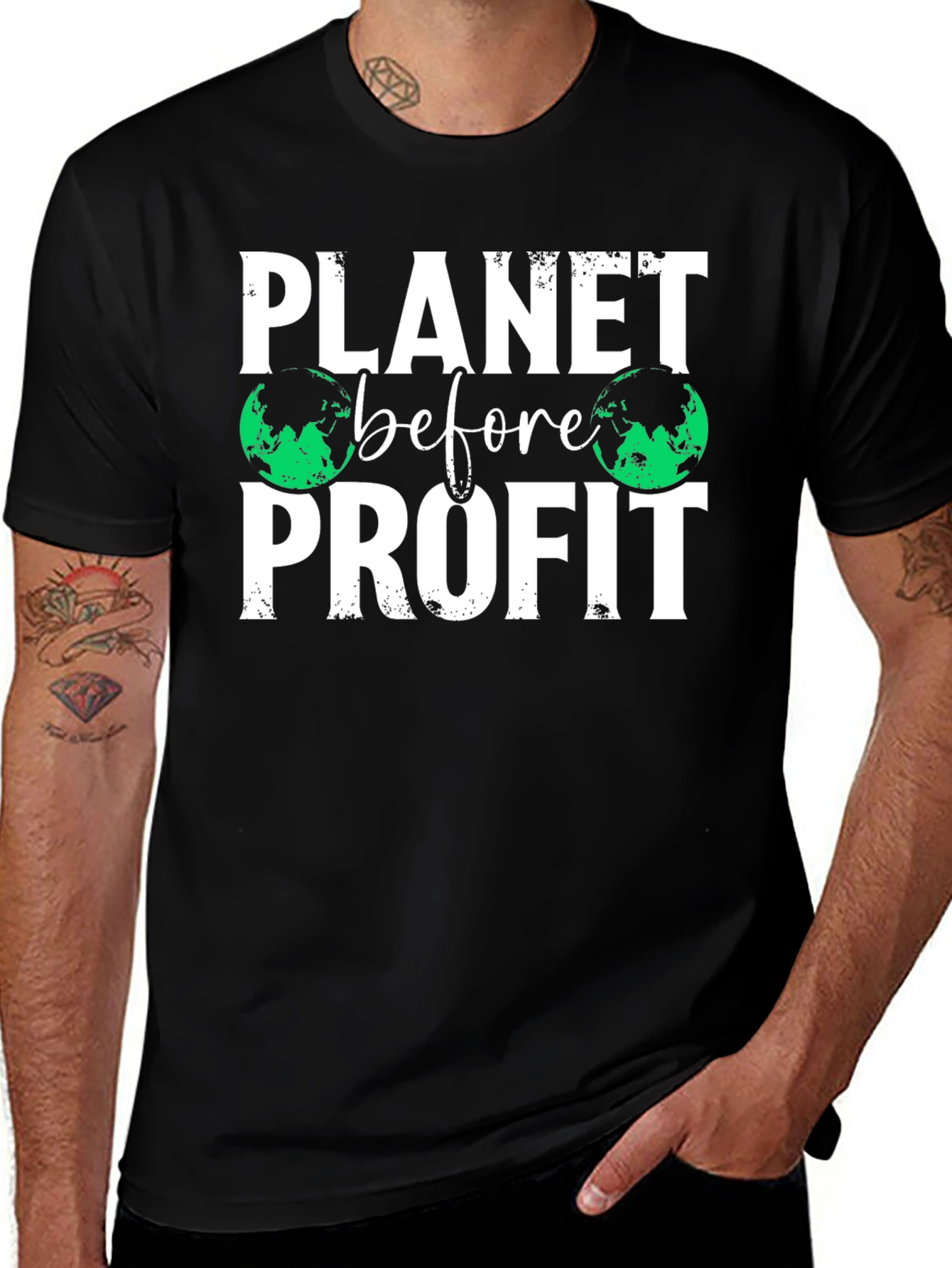 Variant 19 of Planet Before Profit Graphic Tee