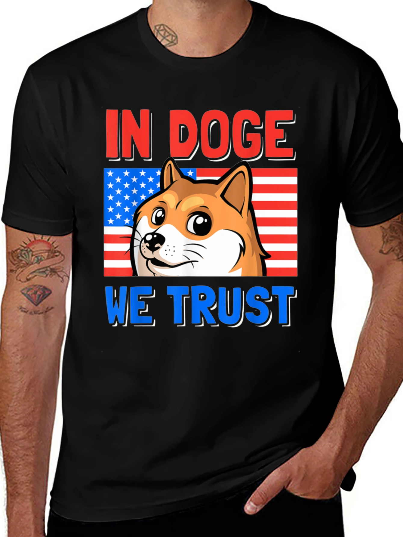 In Doge We Trust T-Shirt - Patriotic Doge Meme Shirt