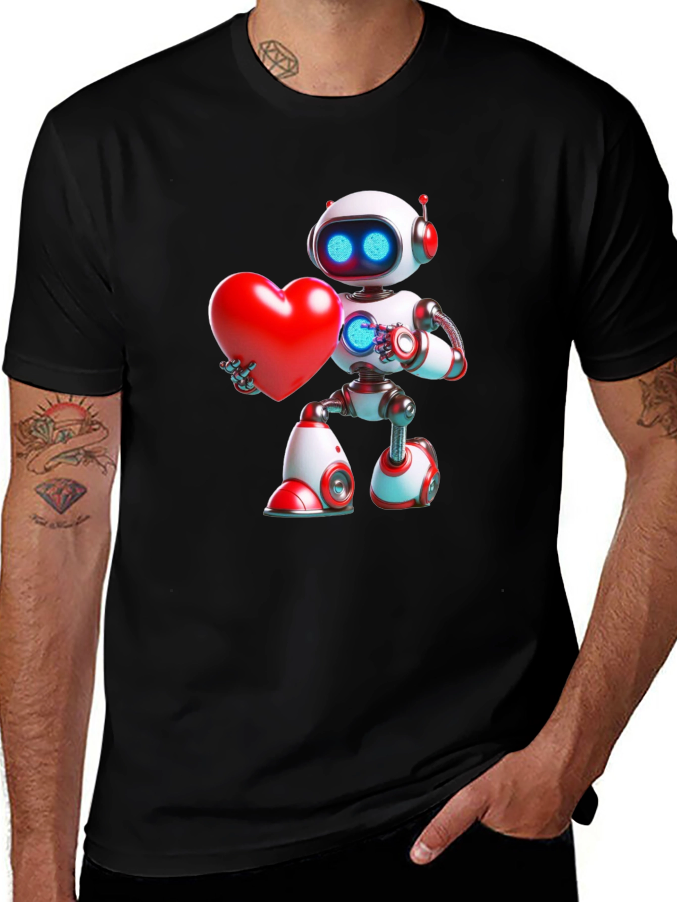 Variant 25 of Robot Heart T-Shirt - Express Your Love!