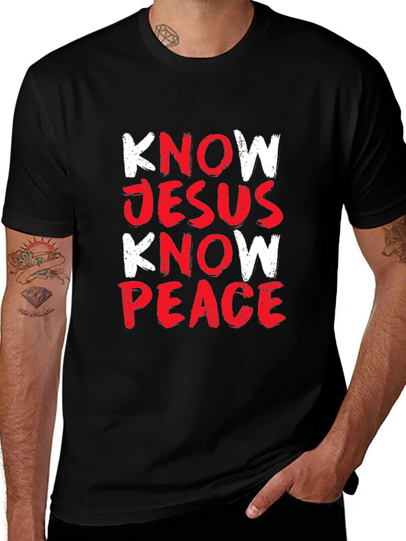 Variant 18 of Know Jesus Know Peace Graphic Tee
