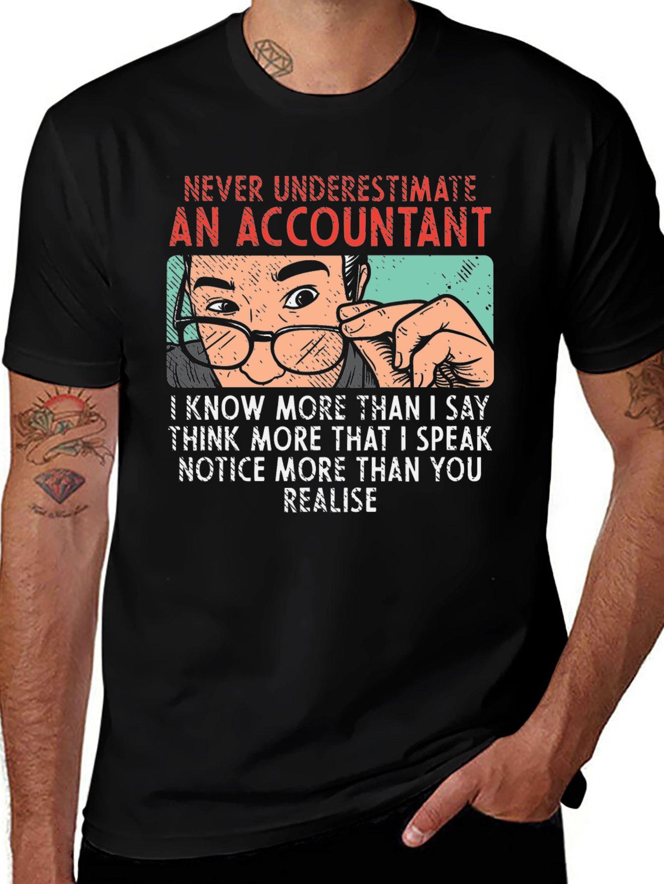 Variant 4 of Accountant T-Shirt - Never Underestimate