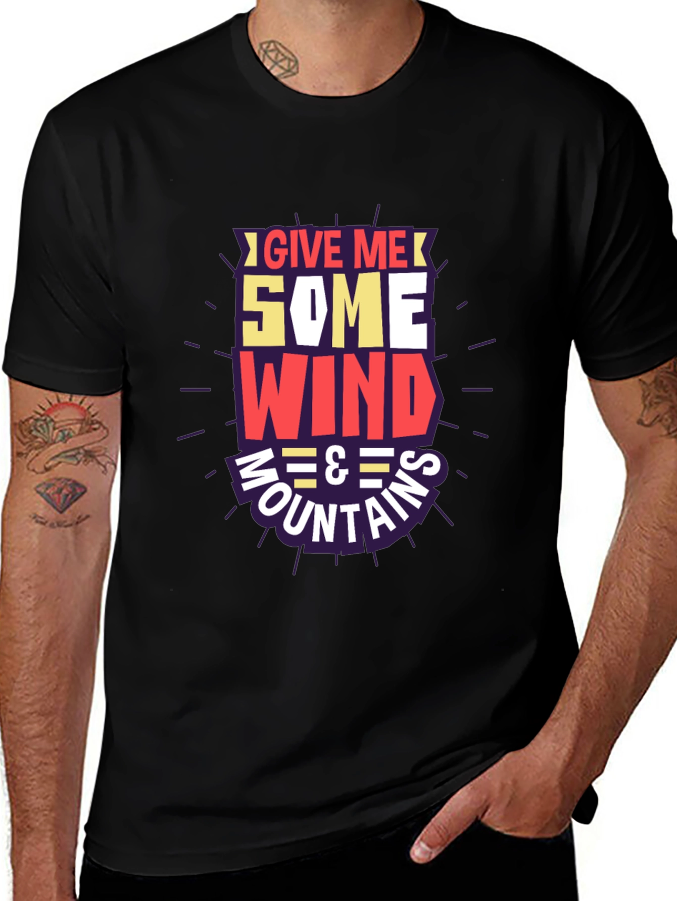 Variant 4 of Give Me Some Wind & Mountains Graphic Tee