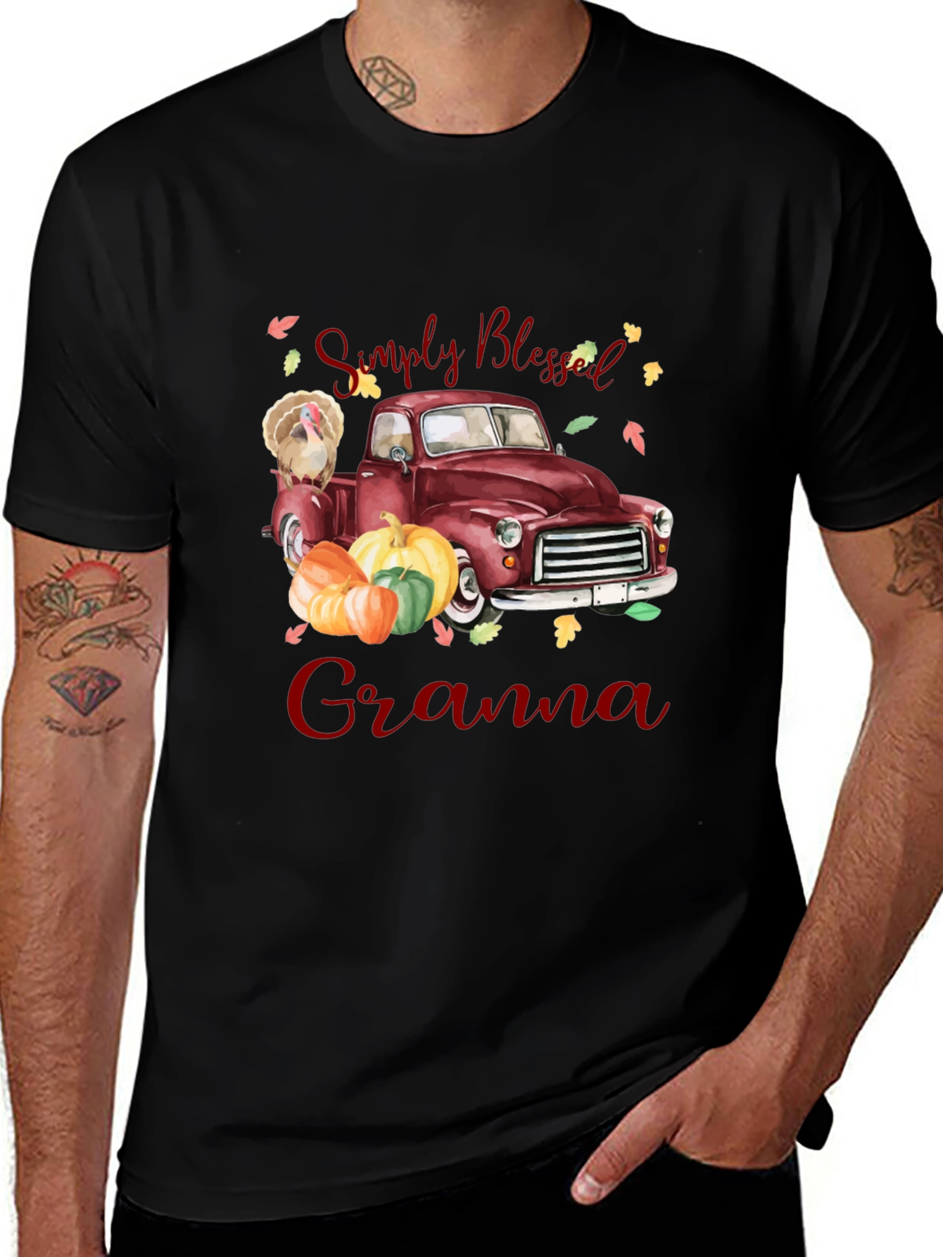 Simply Blessed Grandma Thanksgiving T-Shirt